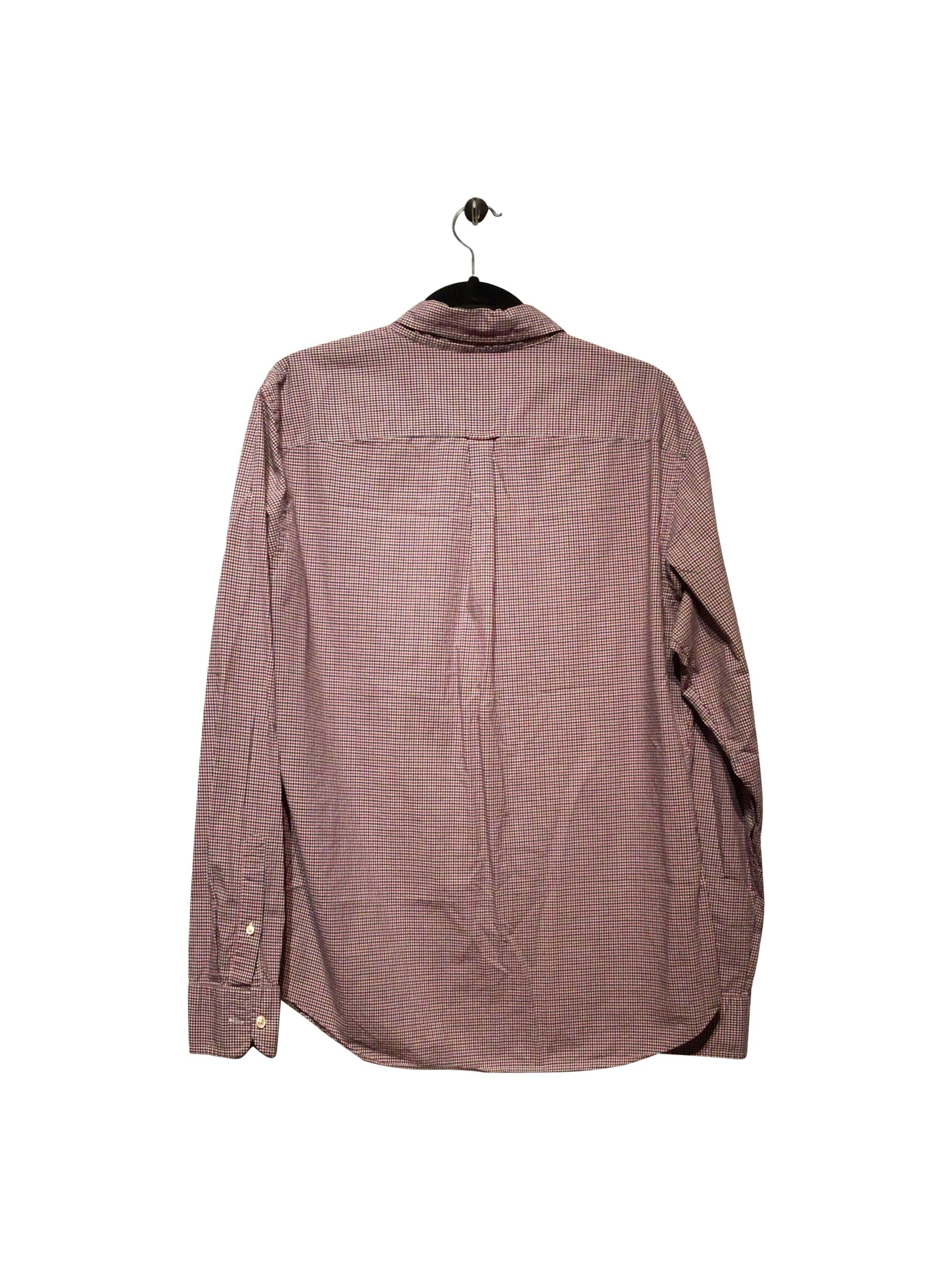 CLUB MONACO Stylish Regular Fit Red Button - down Top - Size L