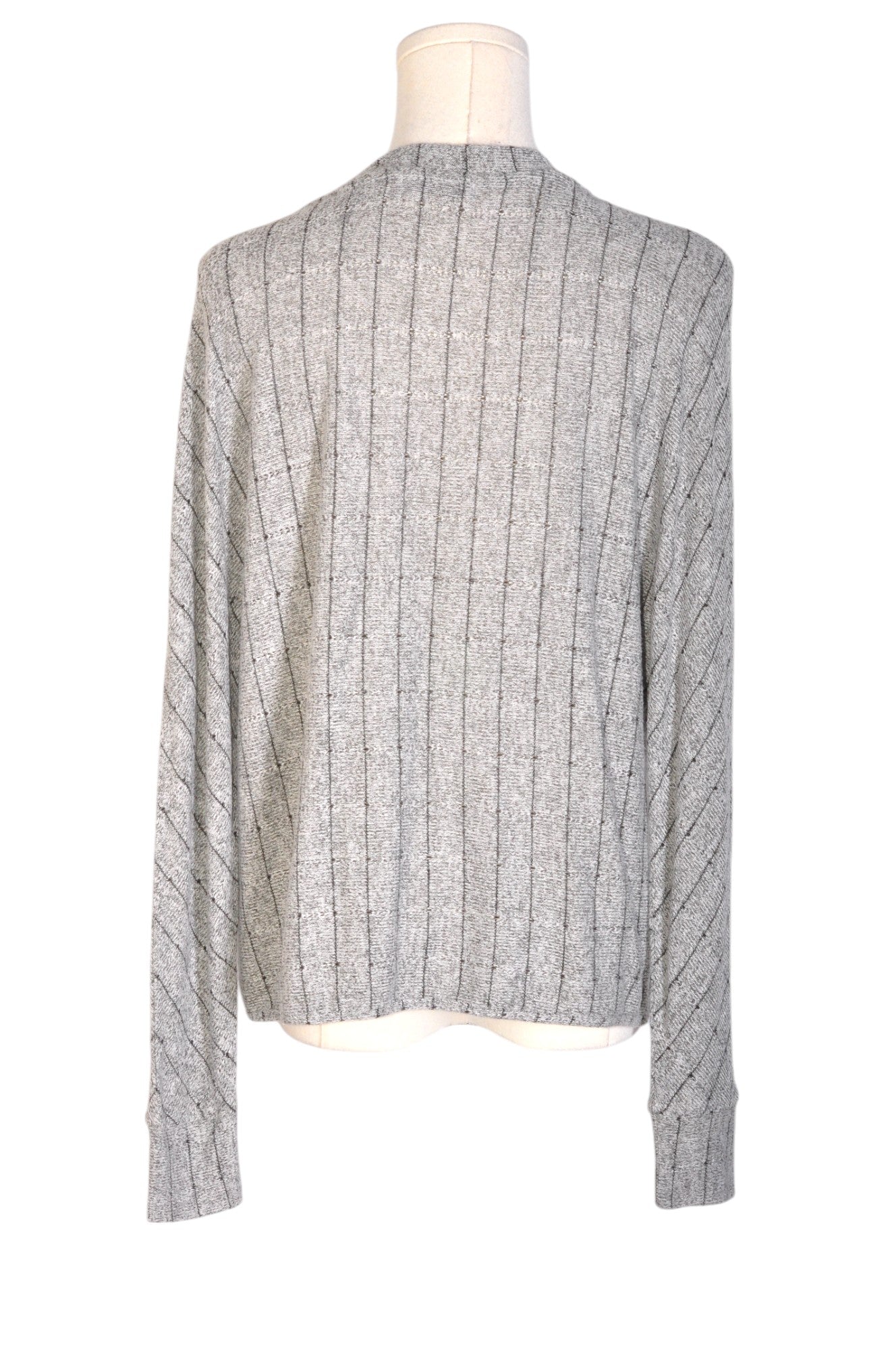Stylish DEX Second-Hand Gray Regular Fit Women's Long-Sleeve T-Shirt - Size M