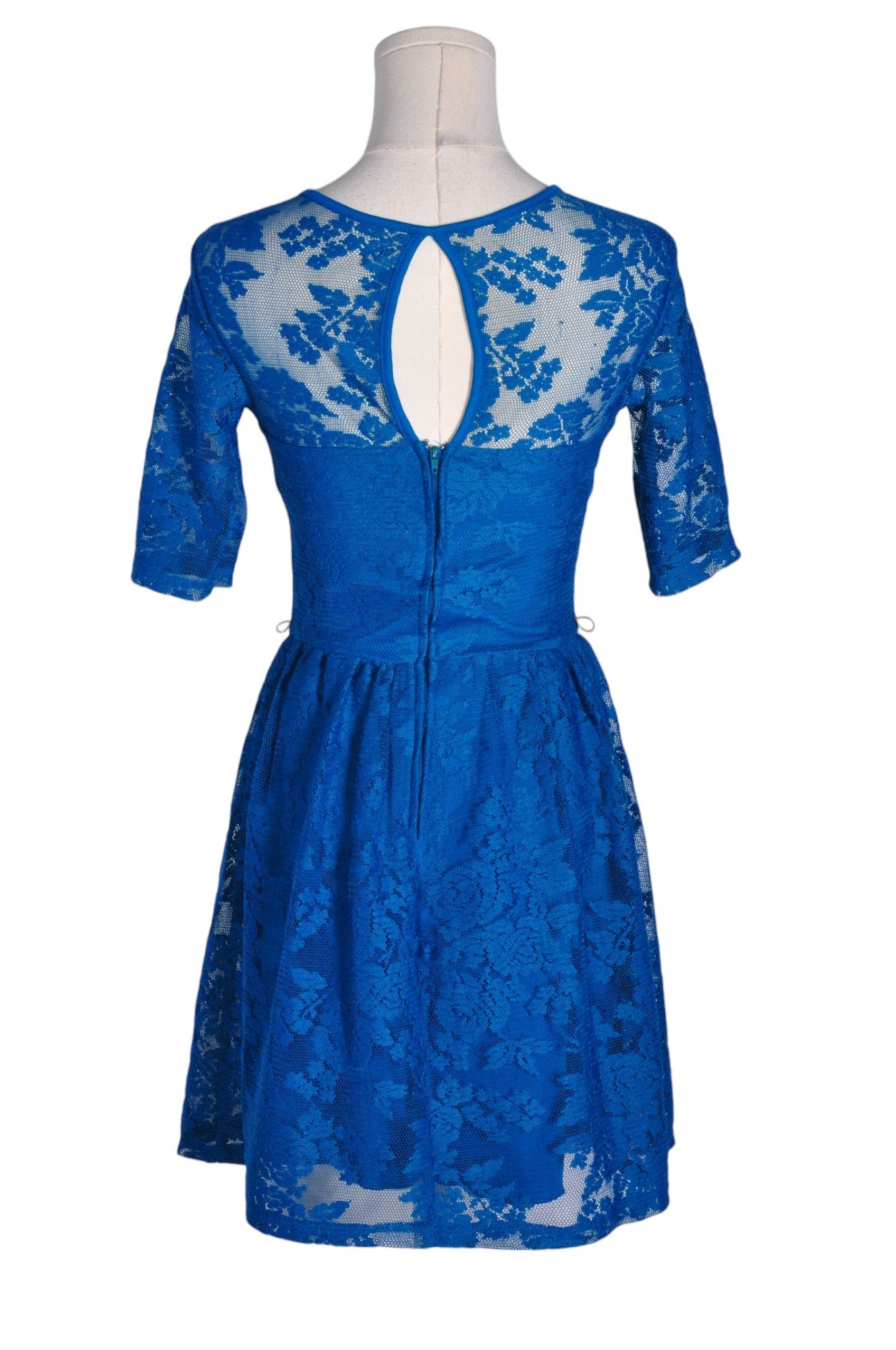 Stylish CITY TRIANGLES Blue Regular Fit & Flare Dress for Women - Size 1