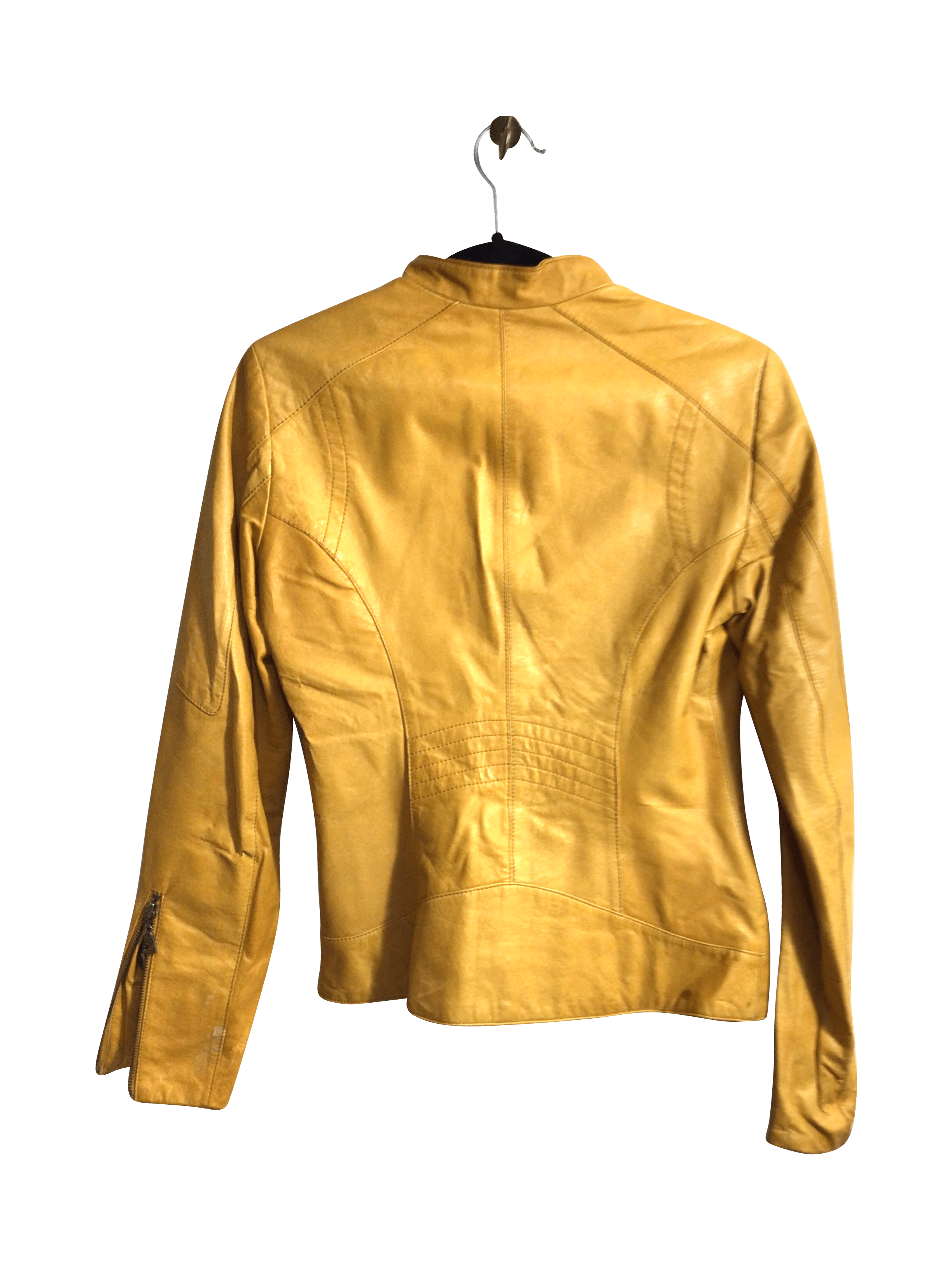 DANIER Stylish Women's Regular Fit Yellow Coat - XXS
