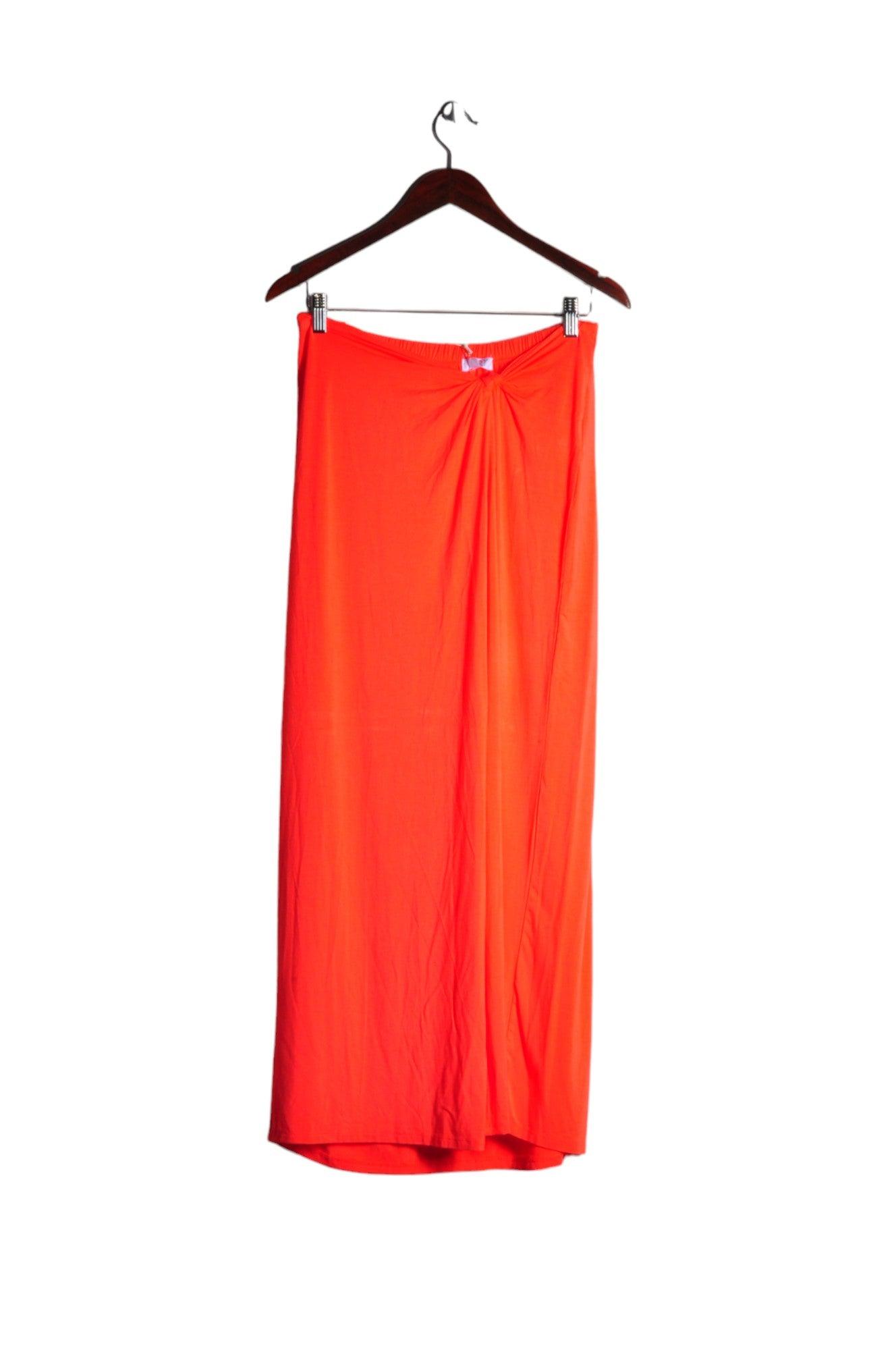 KOY RESORT Stylish Orange Women's Casual Regular Fit Skirt - Size L