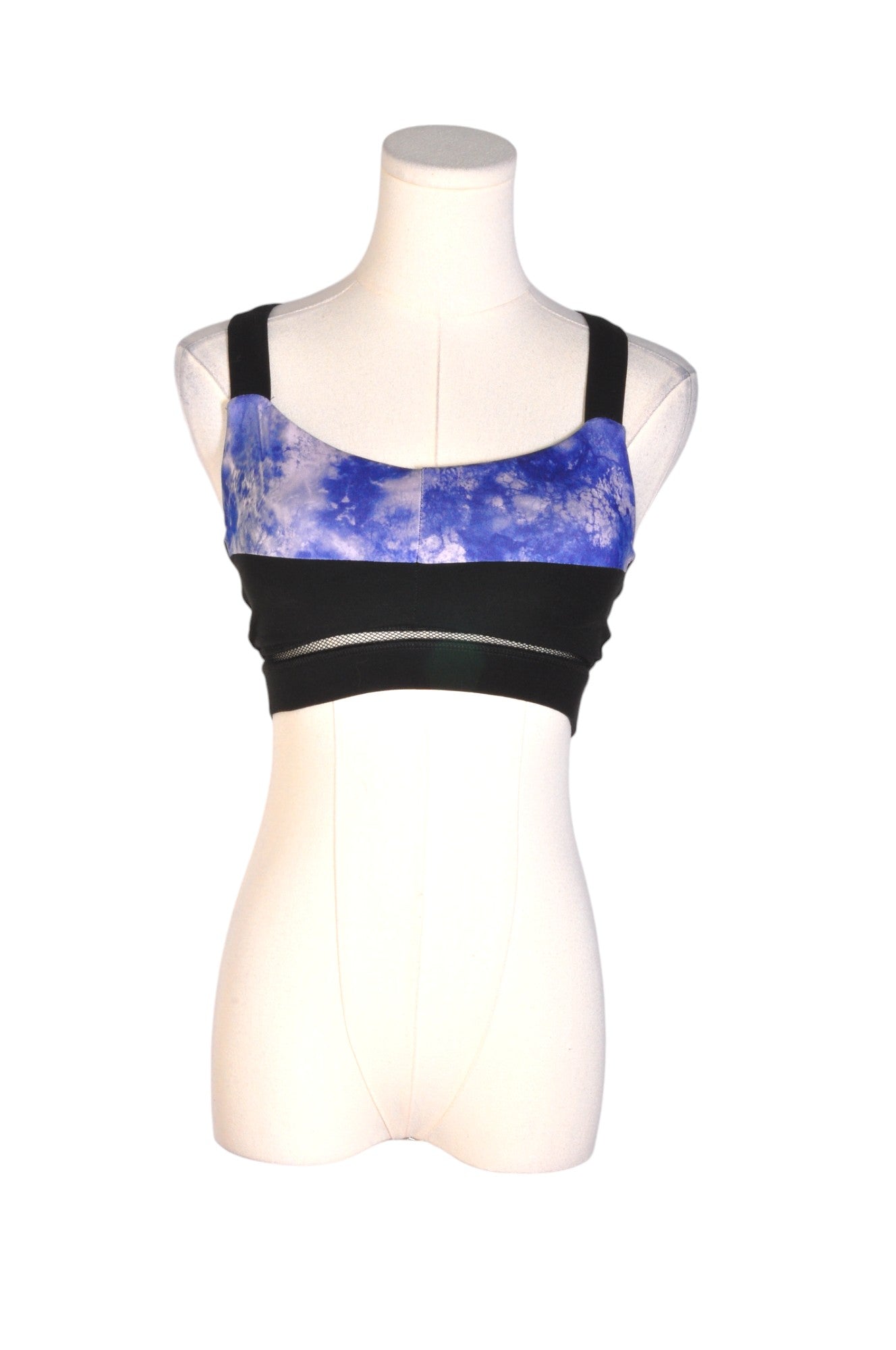 KARMA Women's Stylish Activewear Sports Bras in Blue - Regular Fit, Size M