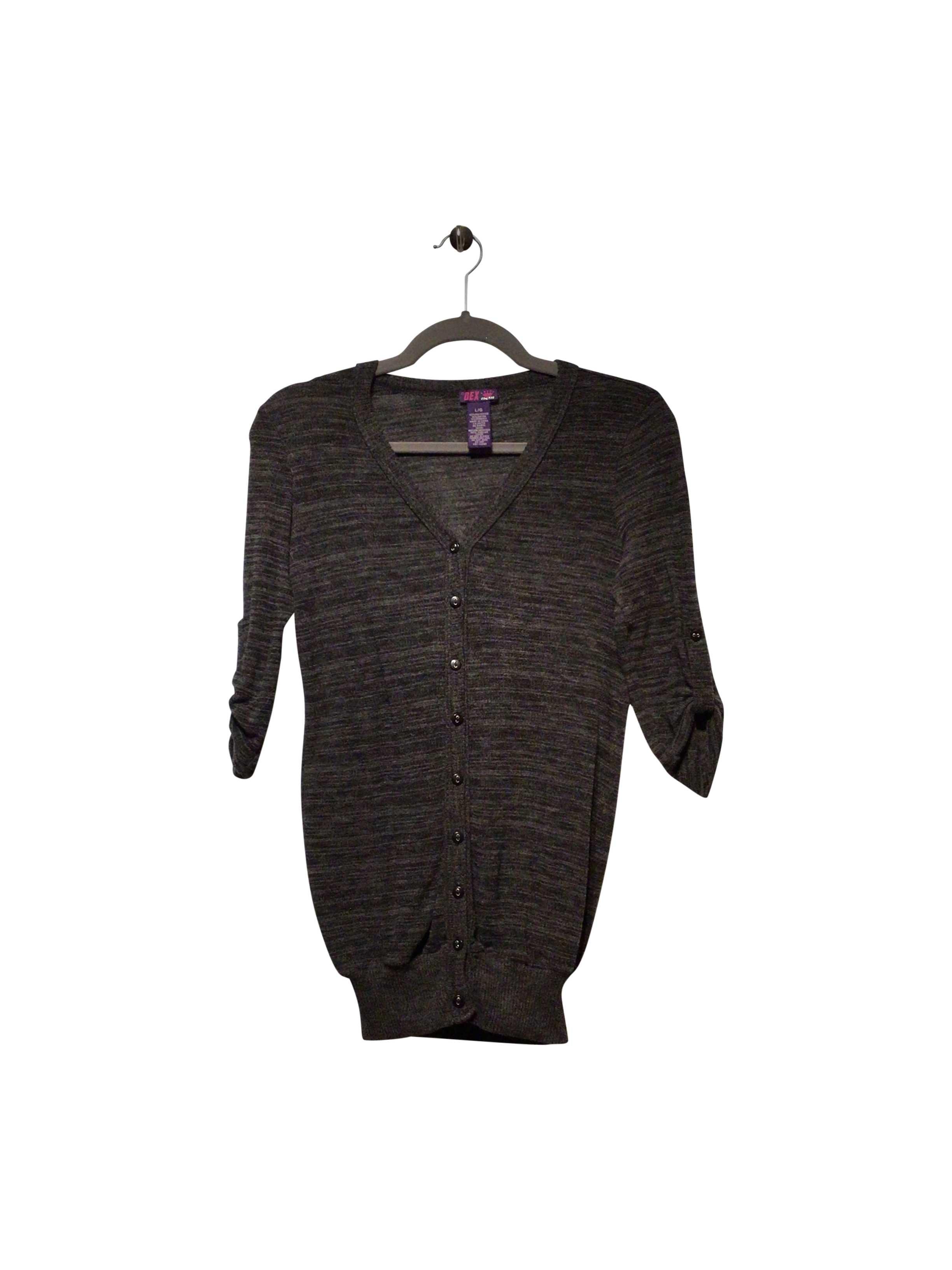 DEK FRESH Stylish Regular Fit Gray Blouse - Size L