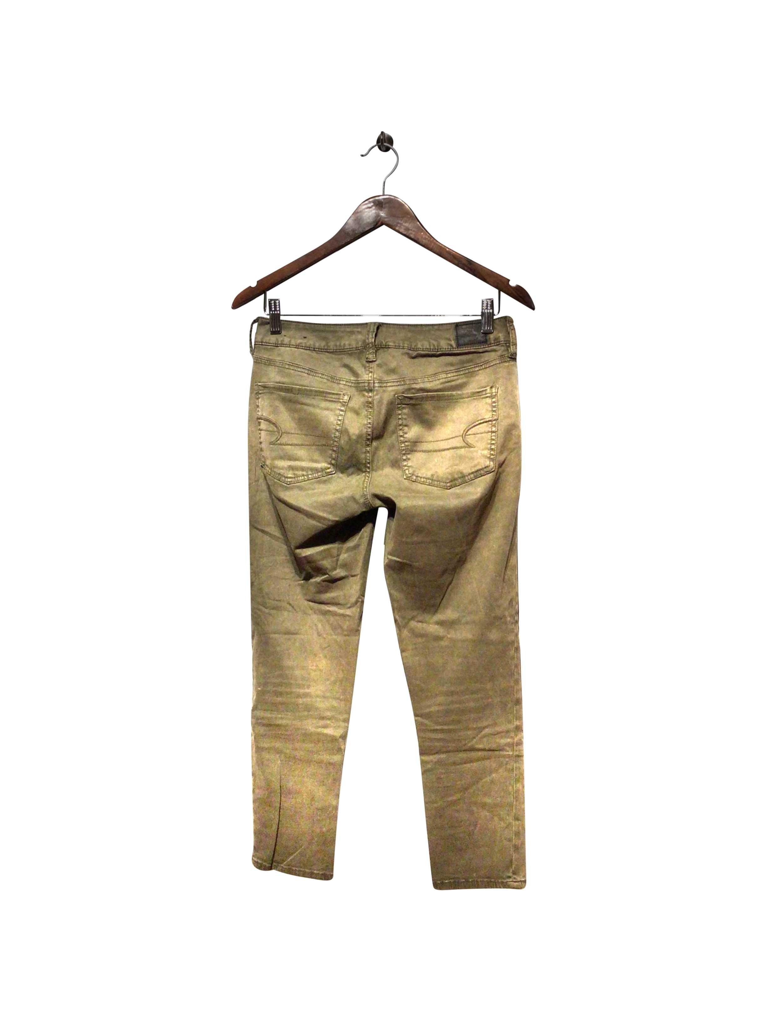 AMERICAN EAGLE Stylish Regular Fit Green Pant - Size 4
