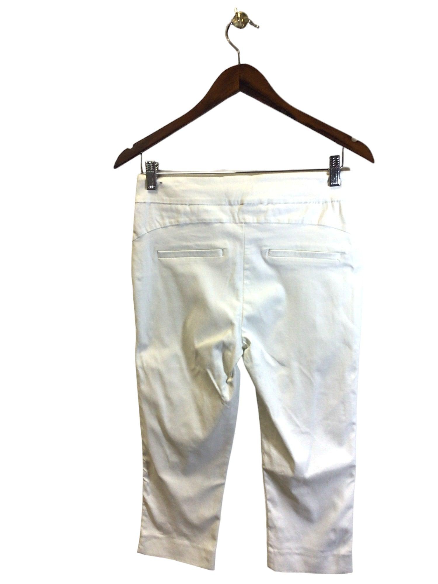 Stylish RW&CO Women's White Regular-Fit Straight-Legged Jeans - Size M