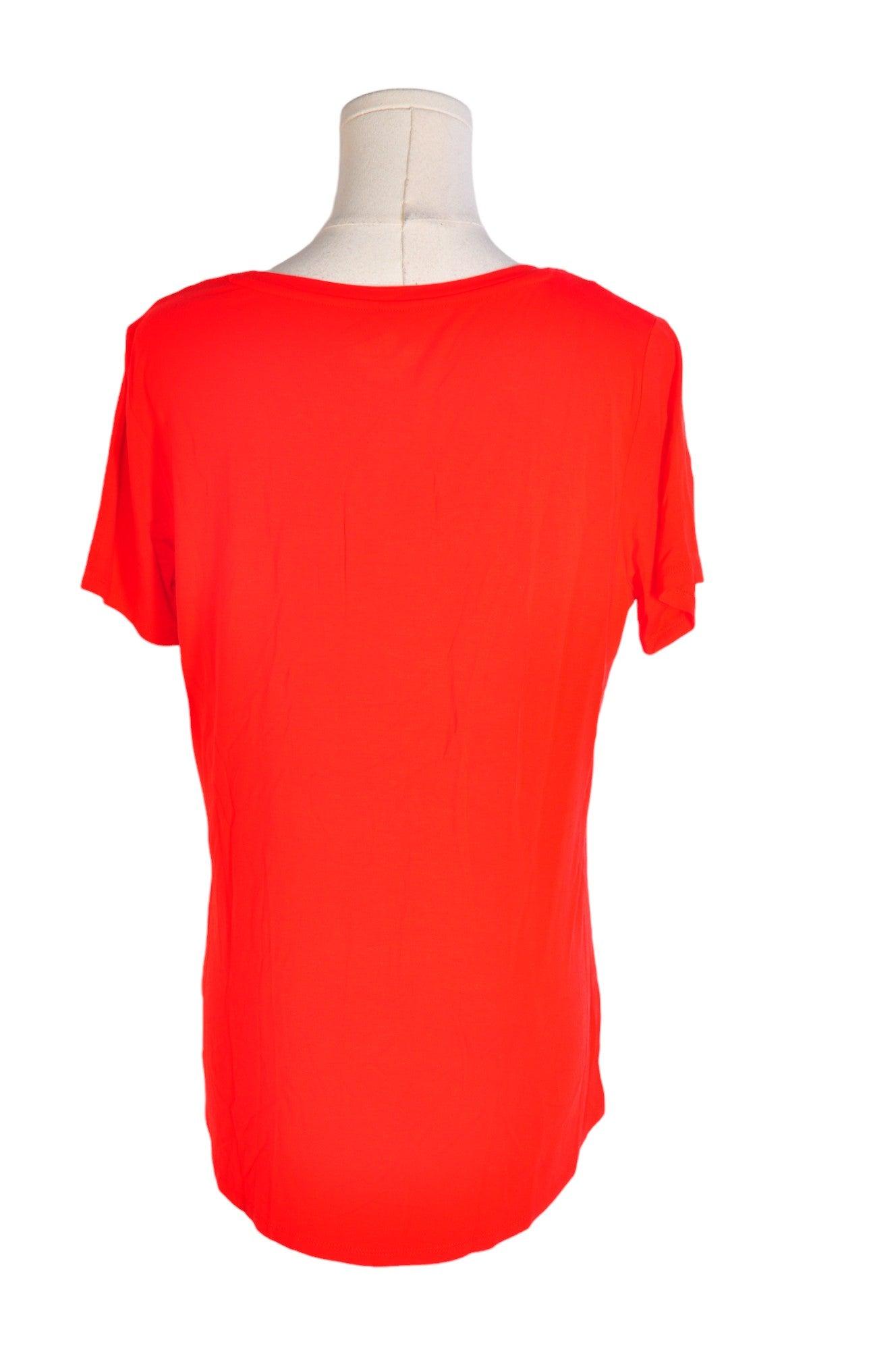 Stylish DENVER HAYES Women's Red Regular-Fit T-Shirt - Size M