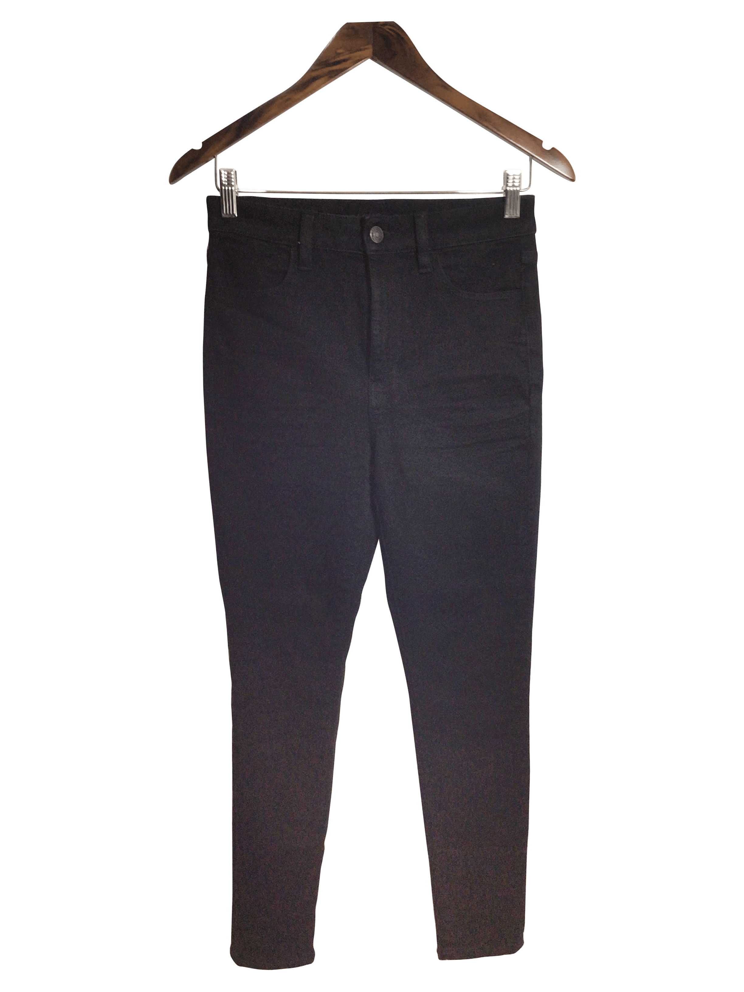 AMERICAN EAGLE Stylish Women's Black Straight-Legged Regular Fit Jeans - Size 6