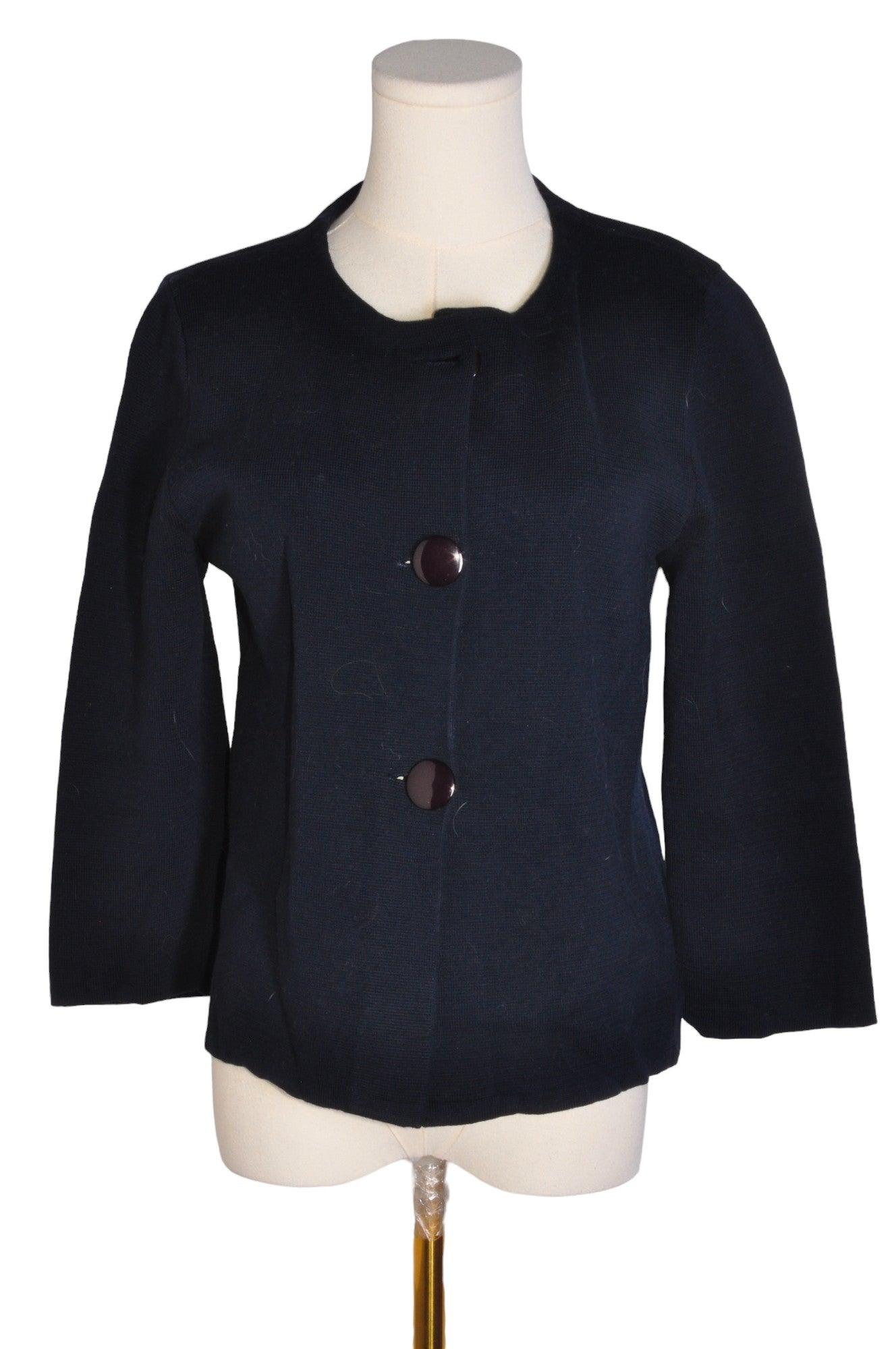 J. CREW Stylish Women's Black Regular-Fit Button Down Tops - Size M