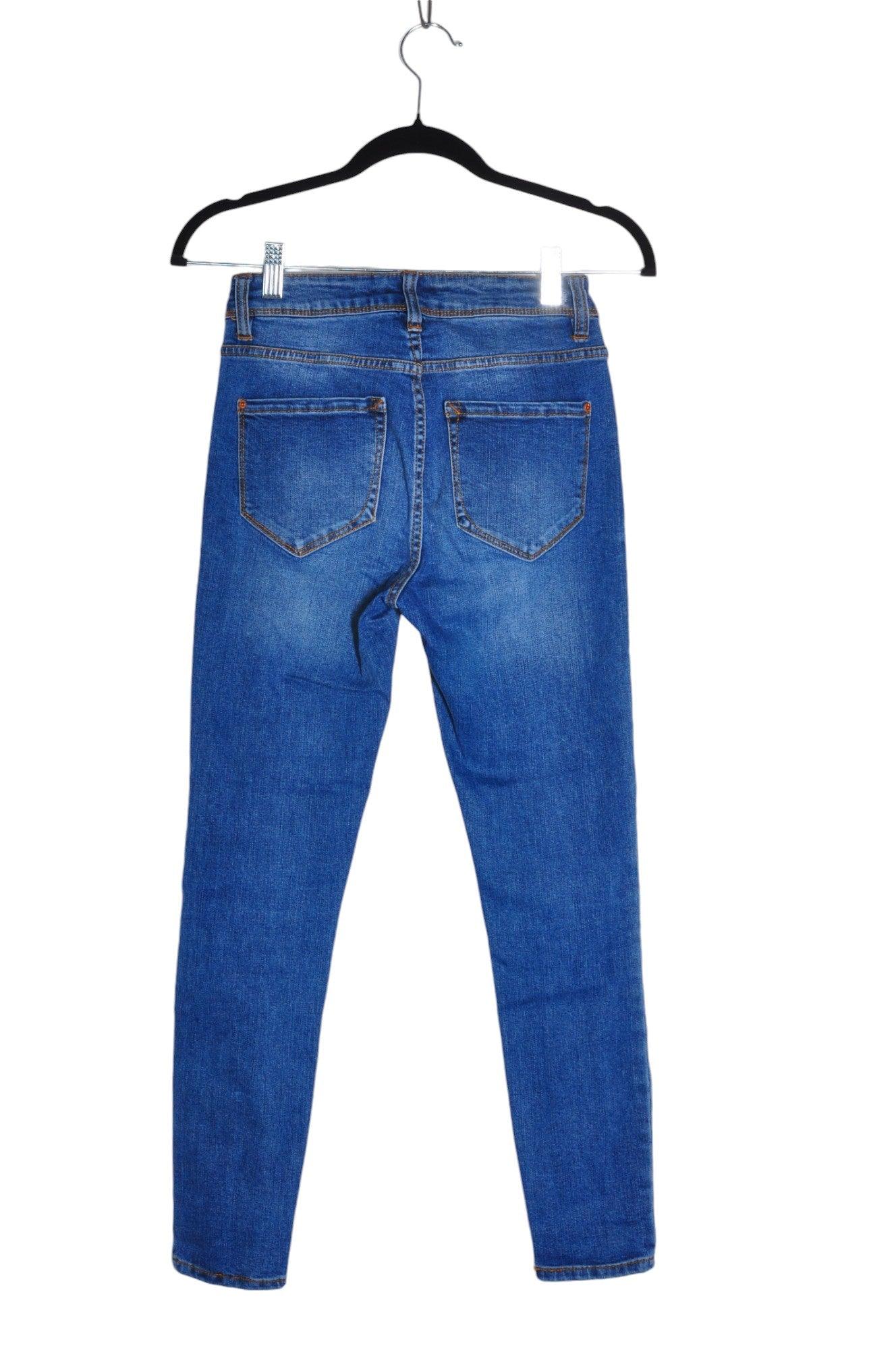 KENSIE Women's Blue Regular Fit Second-Hand Straight-Legged Jeans - Size 26