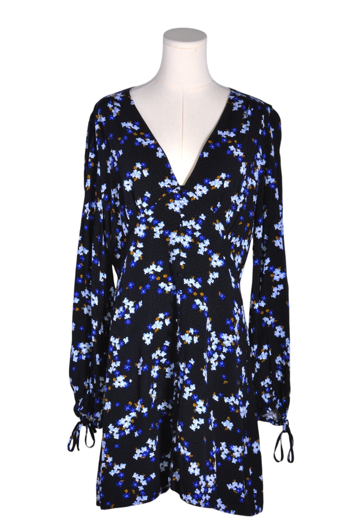 DYNAMITE Stylish Women's Blue Regular Fit Midi Dress - Size L
