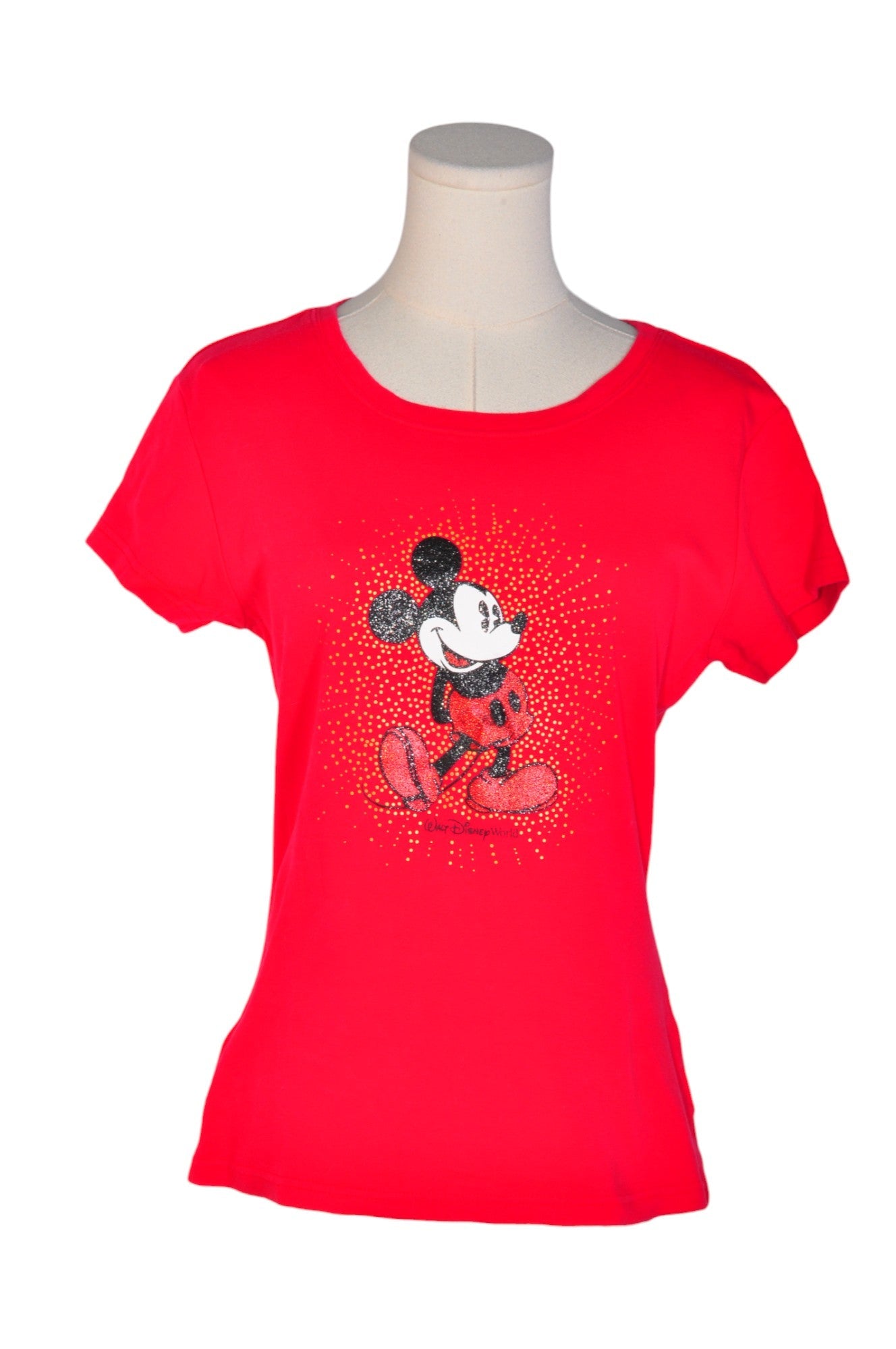 Gorgeous DISNEY Red Regular Fit Women's T-Shirt - Size L