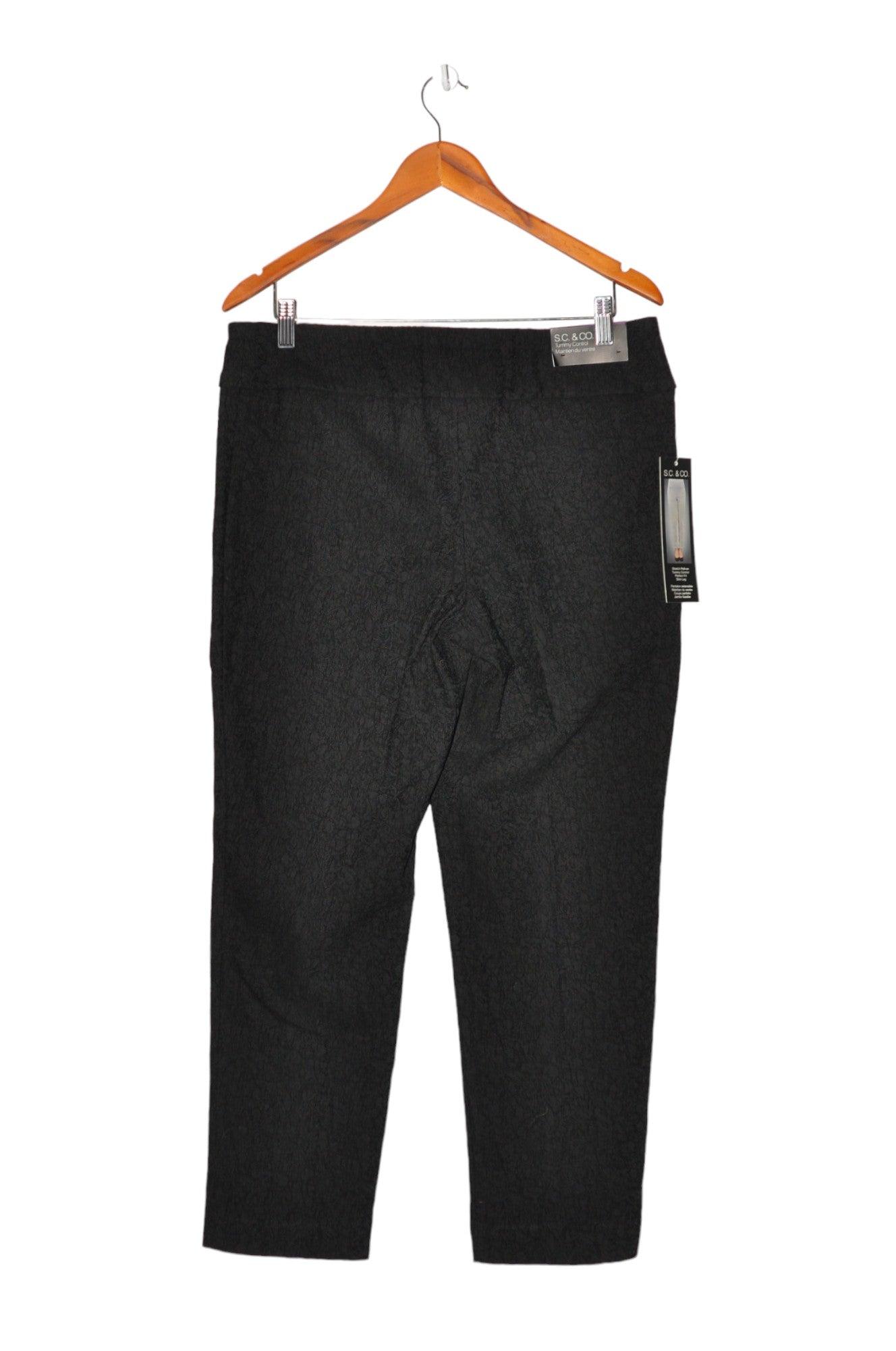 Stylish S.C. & CO. Women's Regular Fit Black Work Pants - Size 14