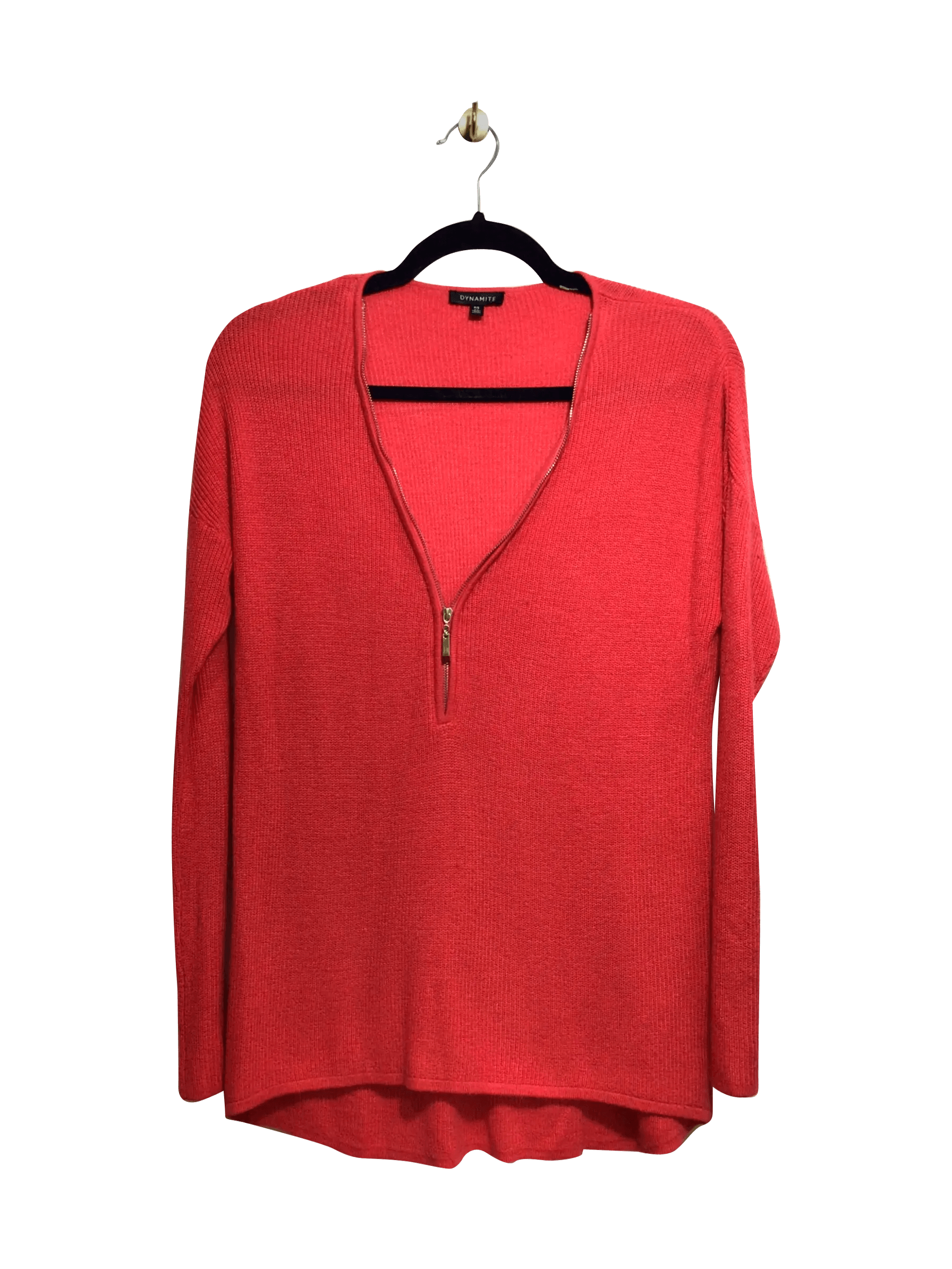 DYNAMITE Stylish Regular Fit Red Long - Sleeve T - shirt - Size S