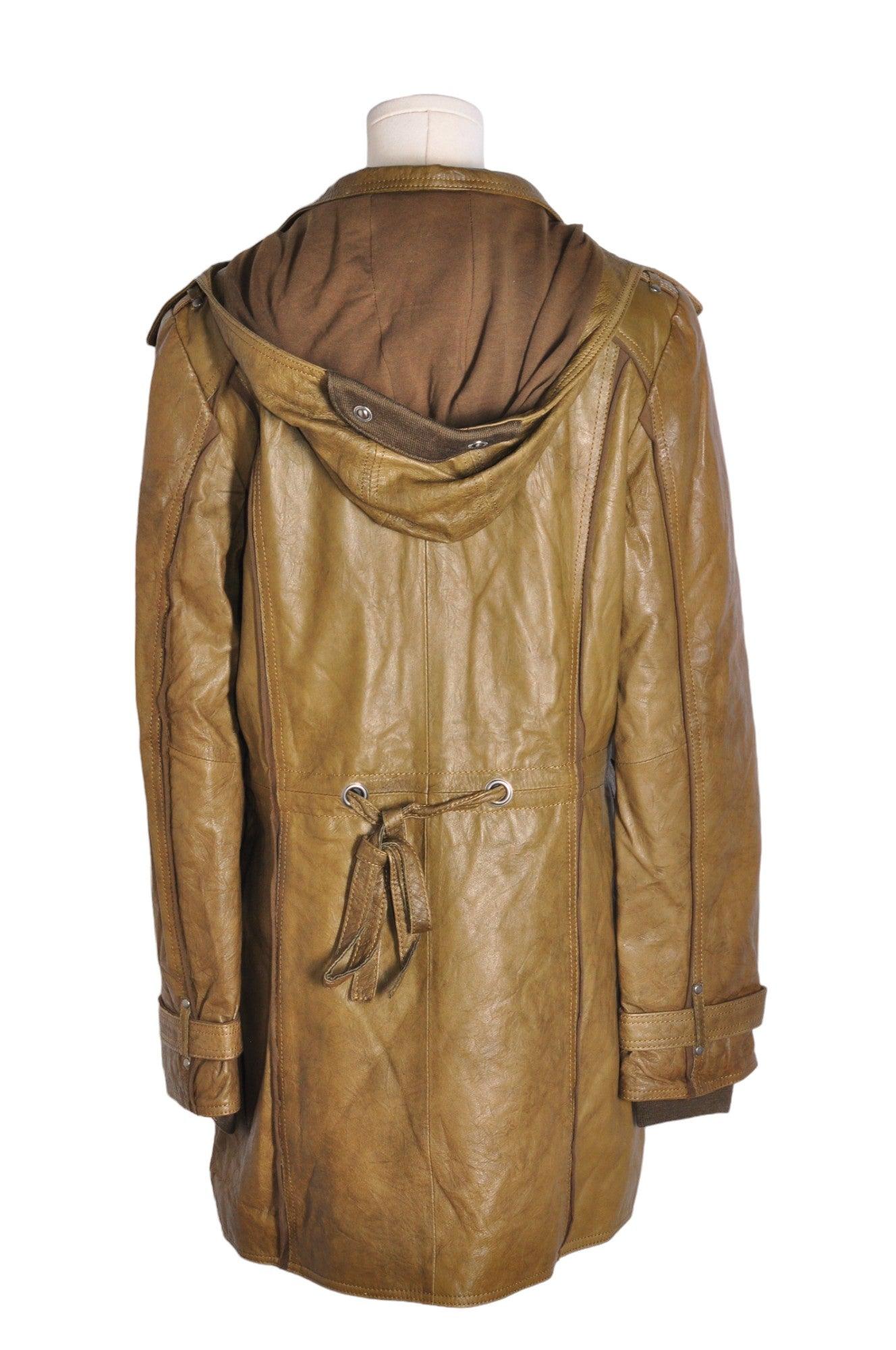Stylish DANIER Women's Regular Fit Green Coat - Size M