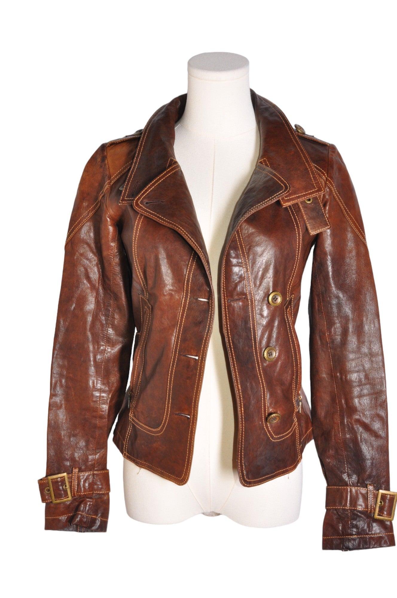 DANIER Stylish Second - Hand Women's Regular - Fit Brown Coat Size 4