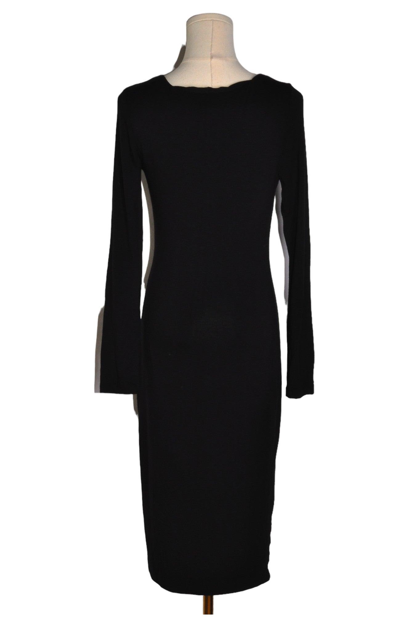 Stylish CHATEAU Women's Black Regular Fit Bodycon Dress - Size S
