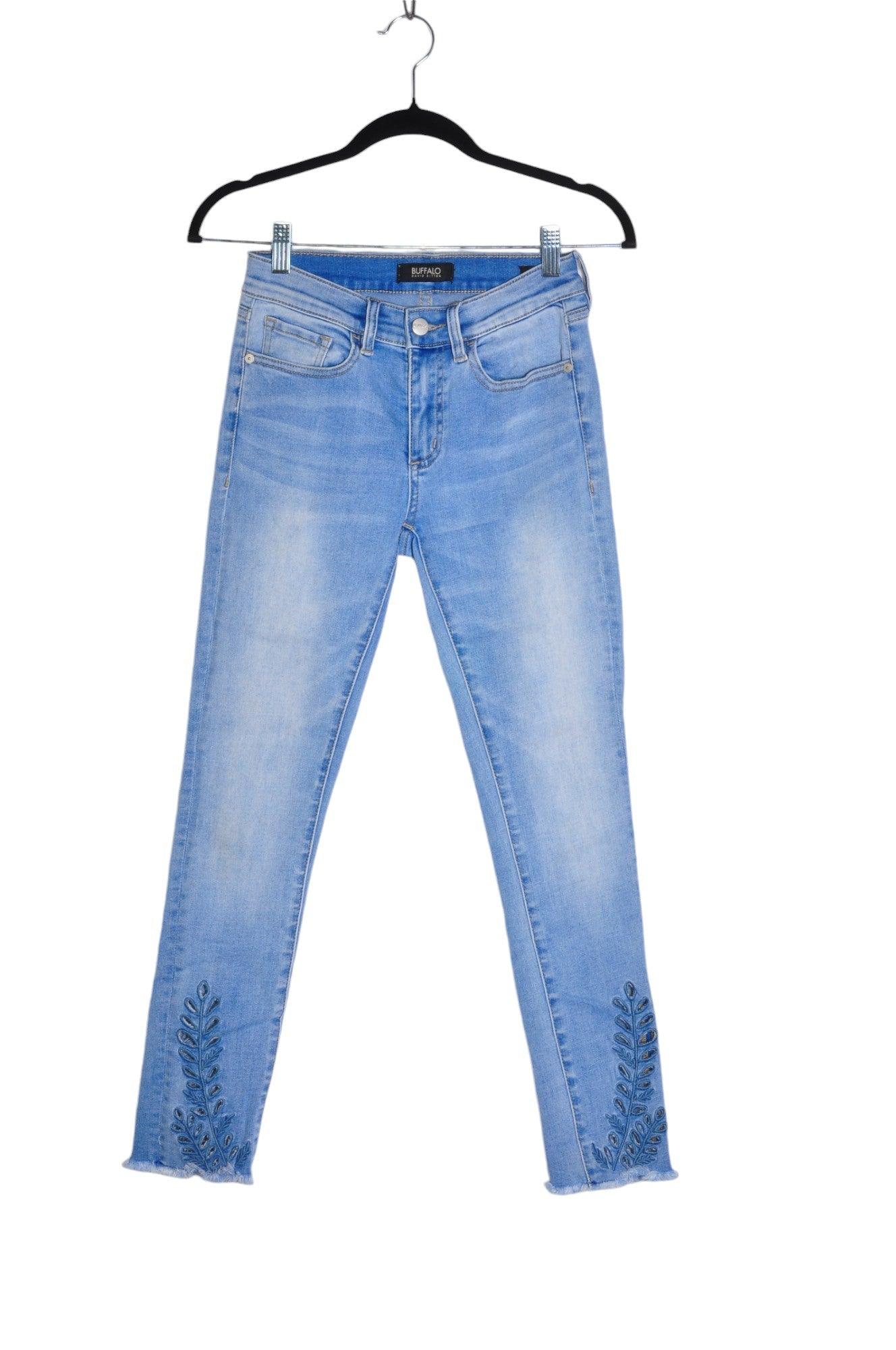 BUFFALO BY DAVID BITTON Stylish Women's Blue Regular-Fit Straight-Legged Jeans - Size 26