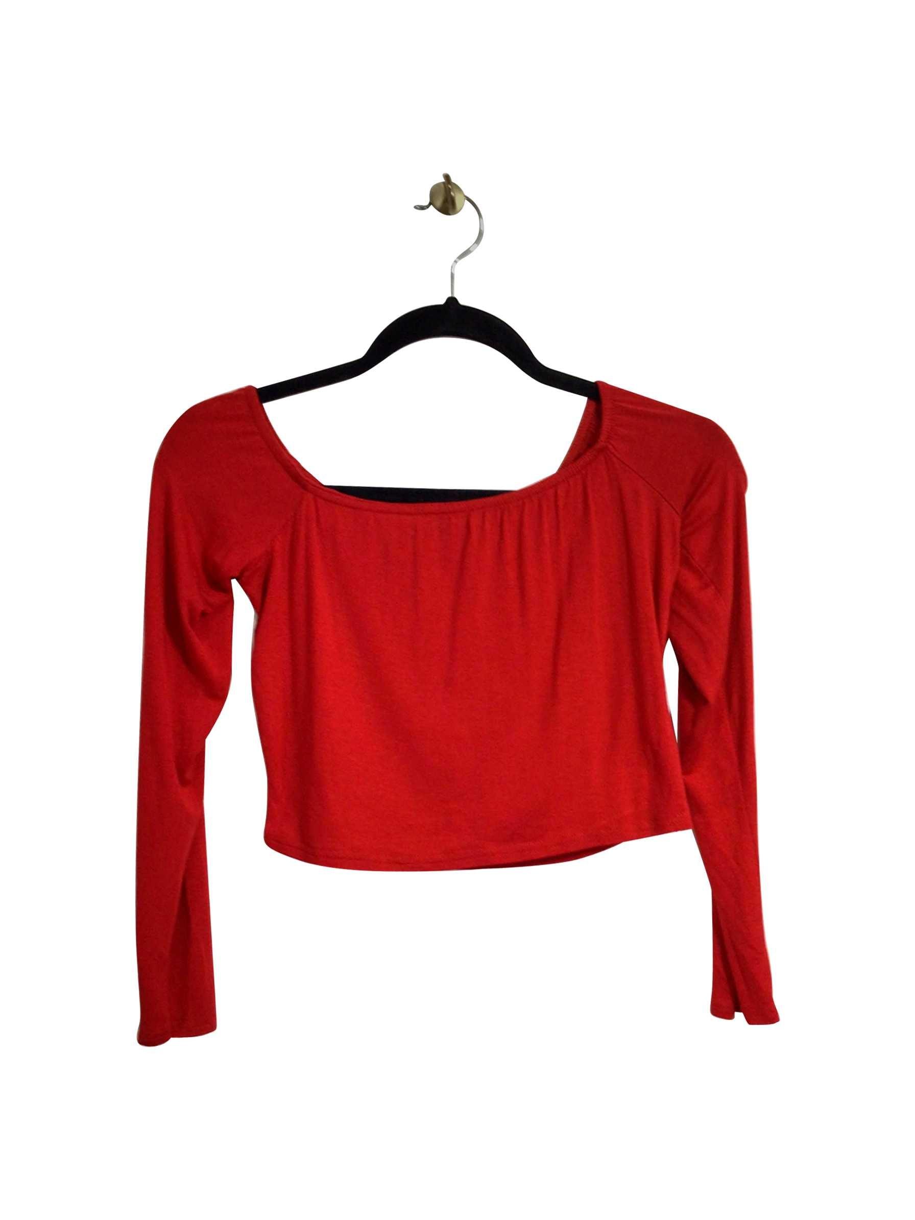 NASTY GAL Stylish Regular Fit Red Crop Top - Size 12