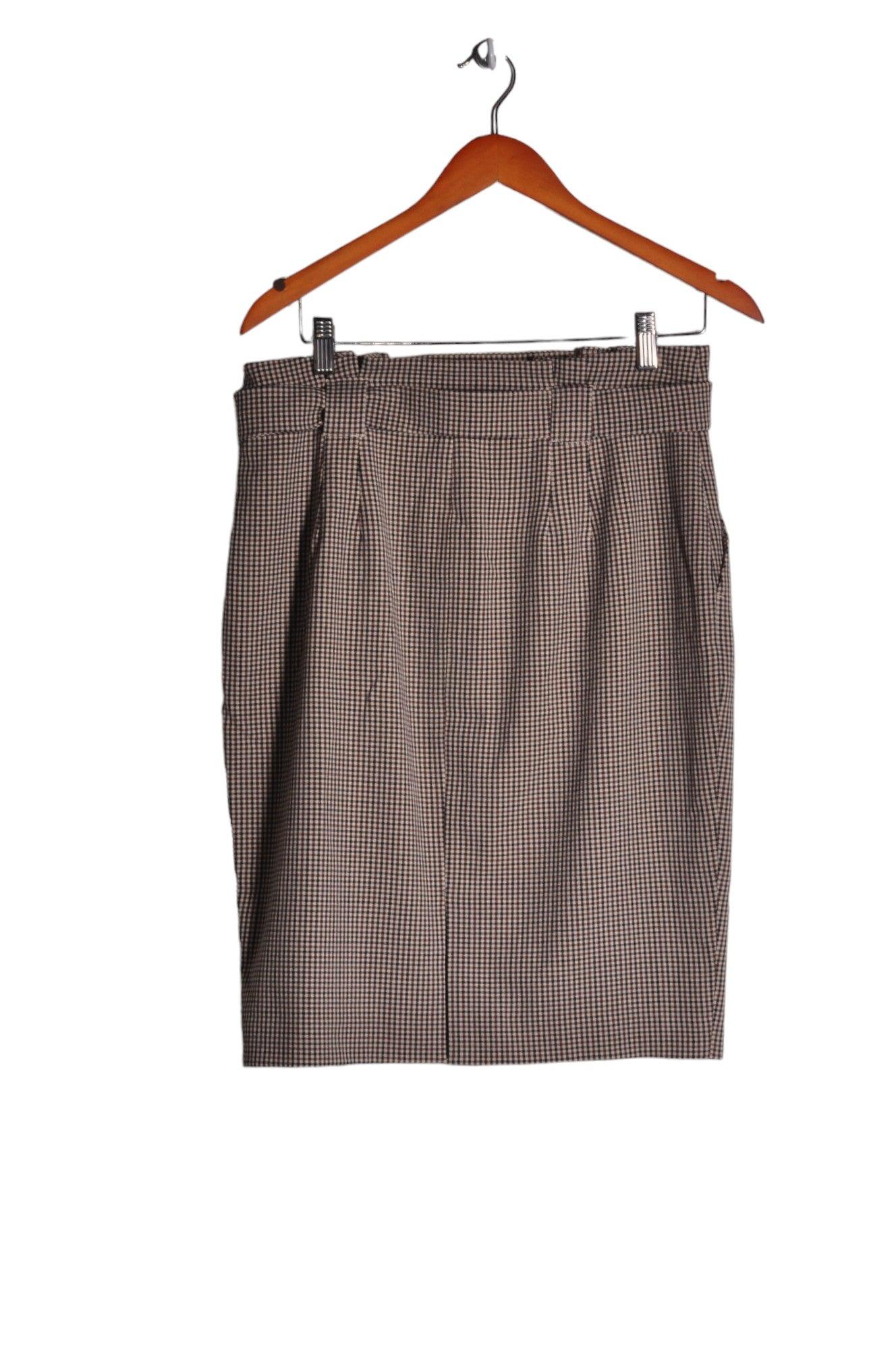 Stylish RW&CO Women's Regular-Fit Beige Pencil Skirt - Size 10