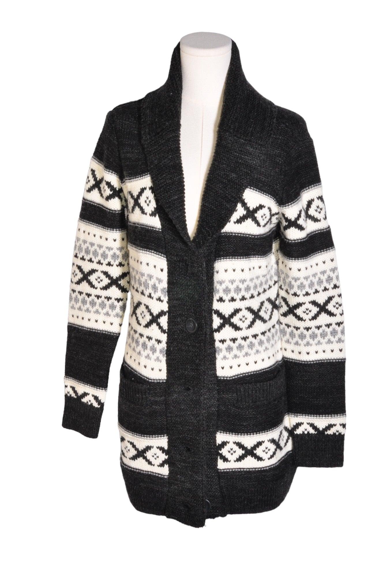 Stylish SAN SARA Women's Black Regular-Fit Knit Tops - Size S