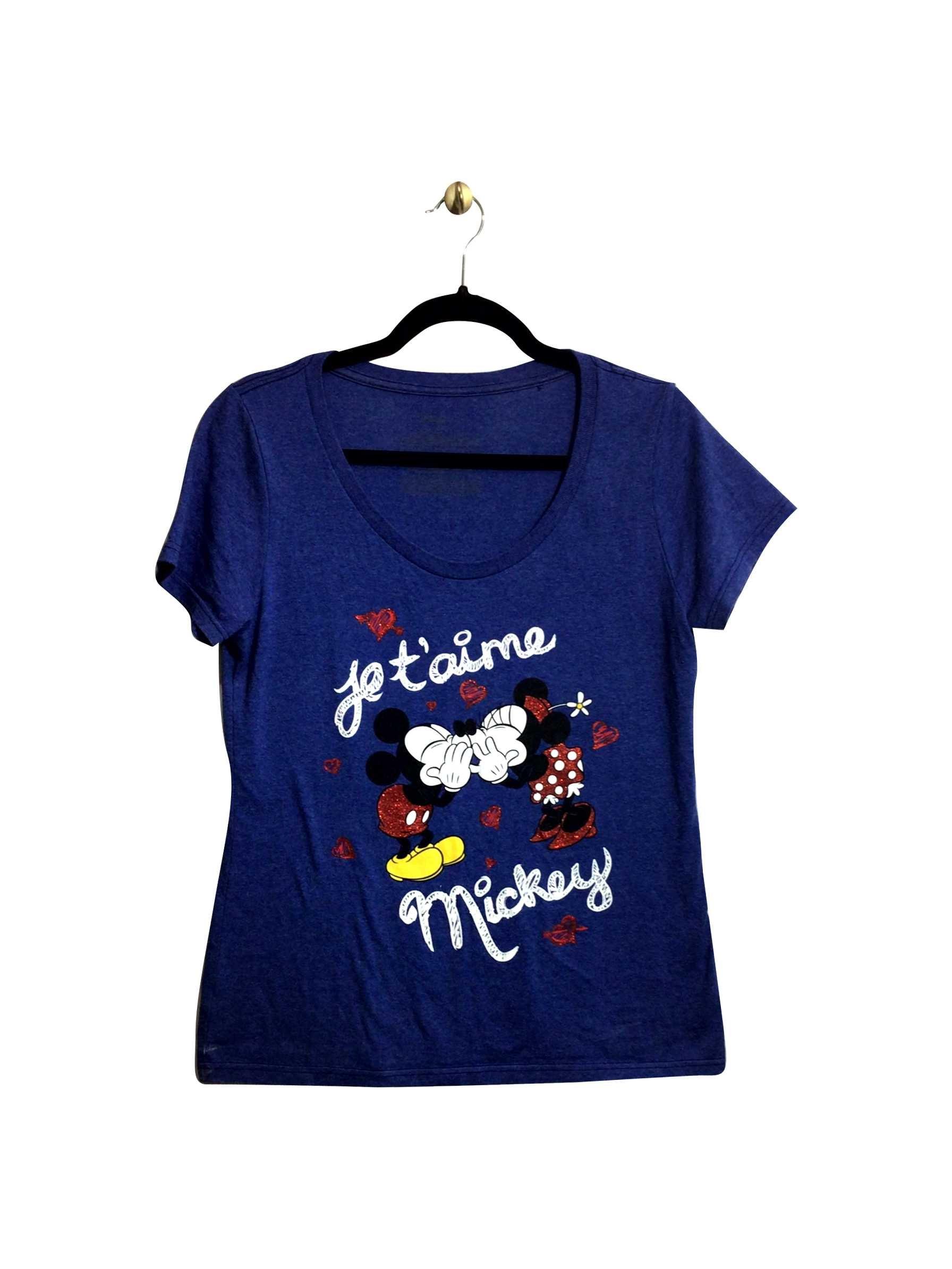 DISNEY Stylish Regular Fit Blue T-shirt - Size M