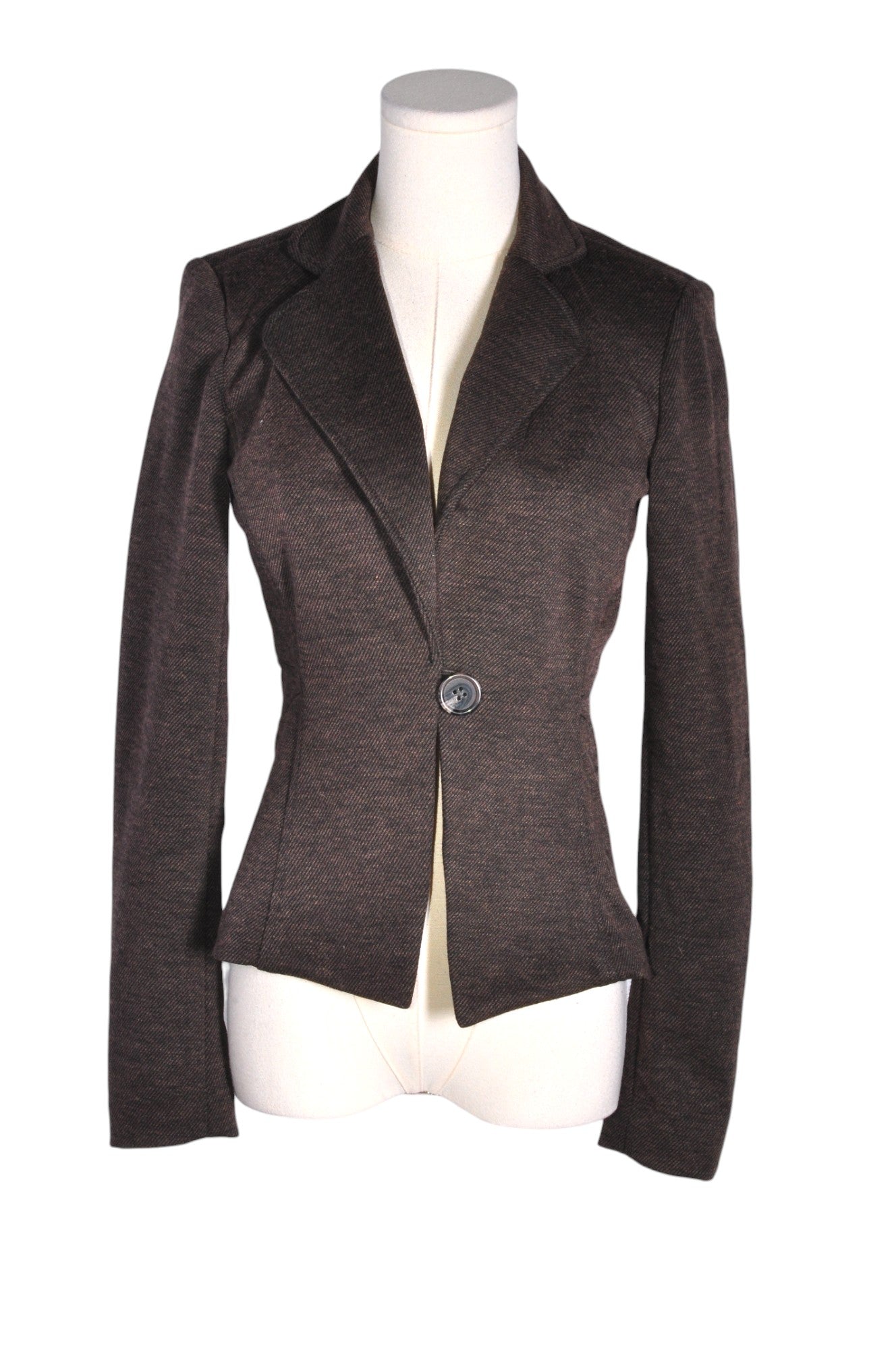 Second Hand RW&CO Brown Regular Fit Blazers - XS
