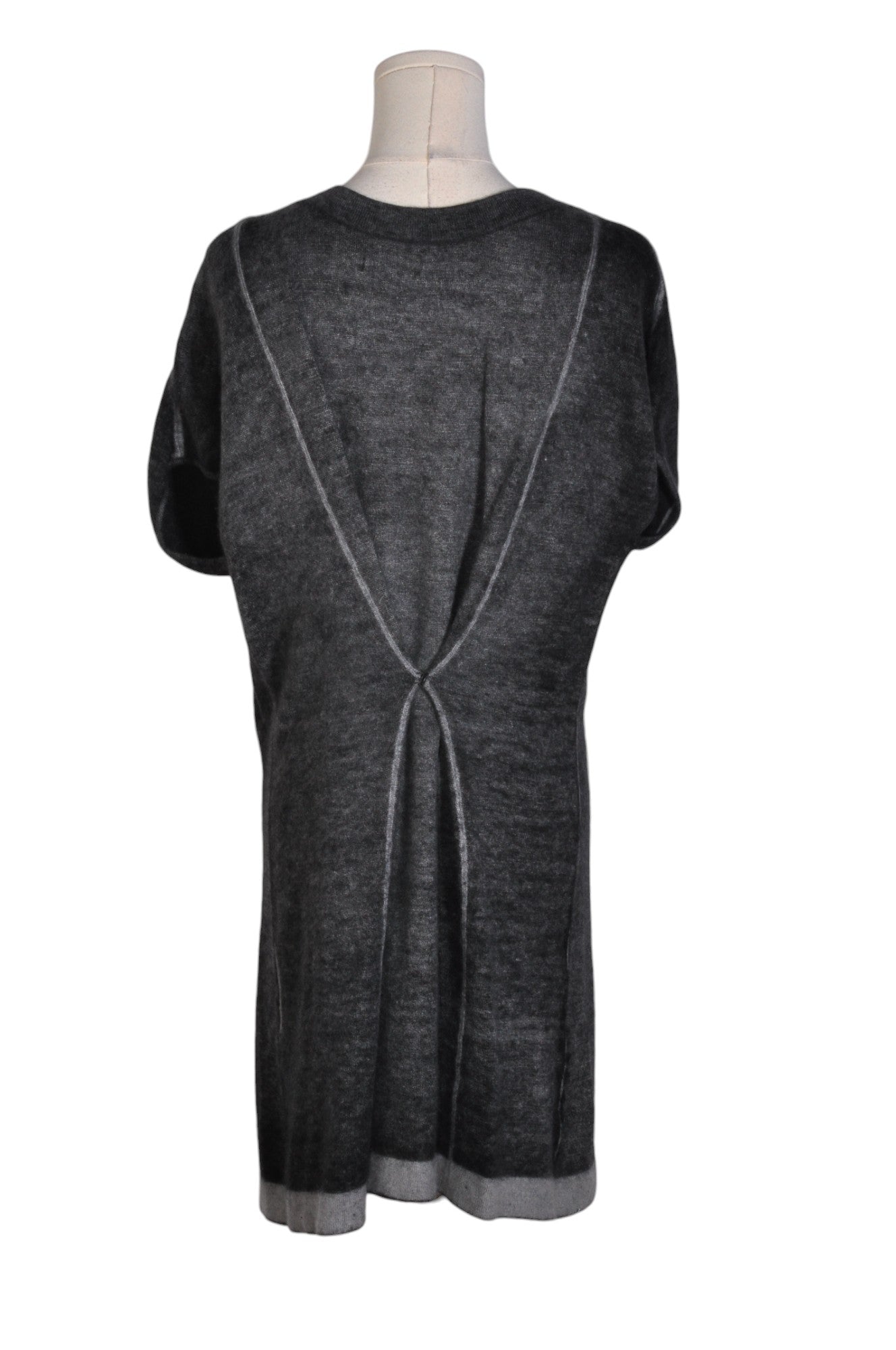Stylish MY TRIBE Gray Regular Fit Women's Shirt Dress - Size L