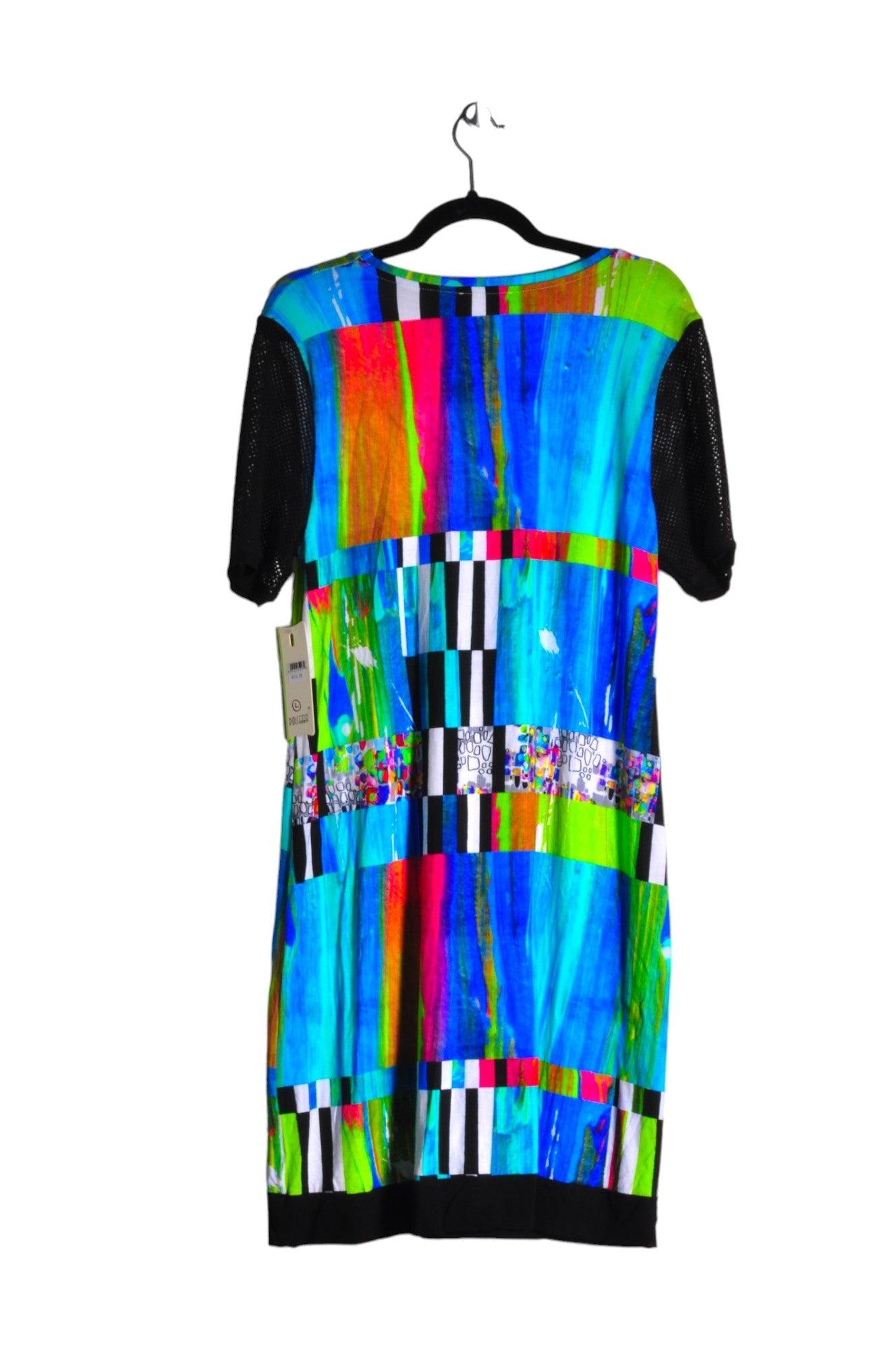 DOLCEZZA Stylish Women's Blue Maxi Dress - Regular Fit, Size L