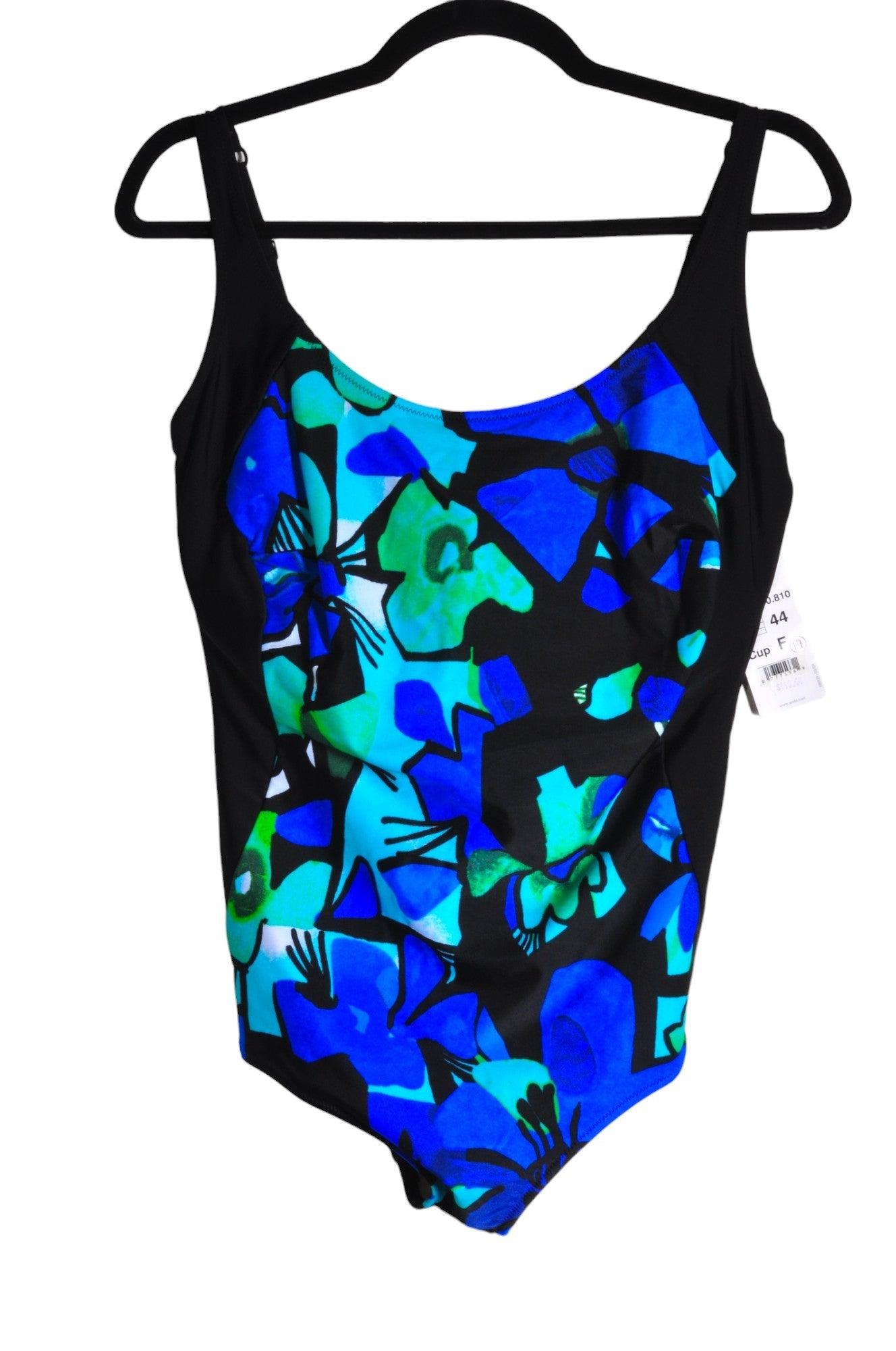 ANITA Stylish Women's One Piece Blue Swimsuit in Regular Fit - Size 14