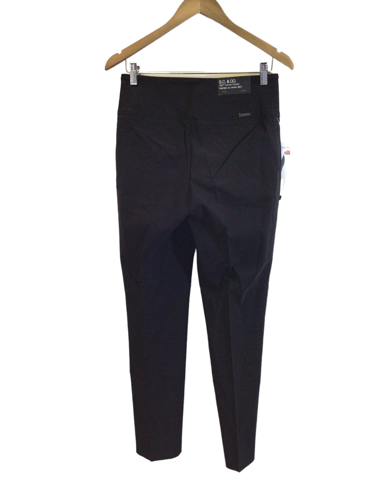 Stylish S.C. & CO. Women's Regular Fit Black Work Pants - Size 6