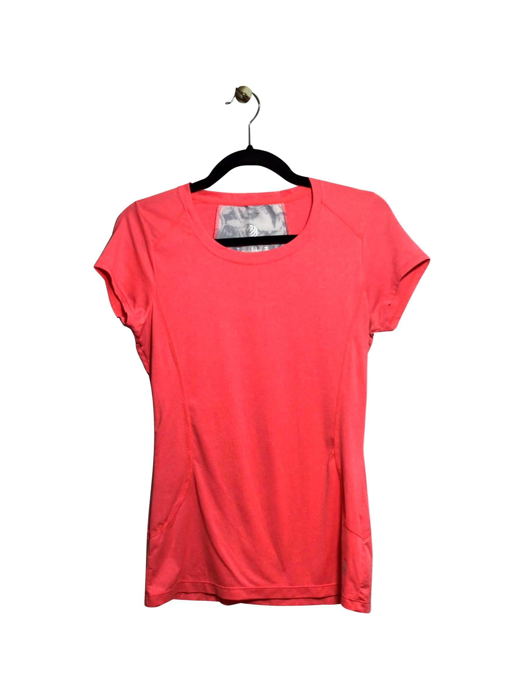 MPG Pink Regular Fit Short-Sleeved Activewear Top - Size S