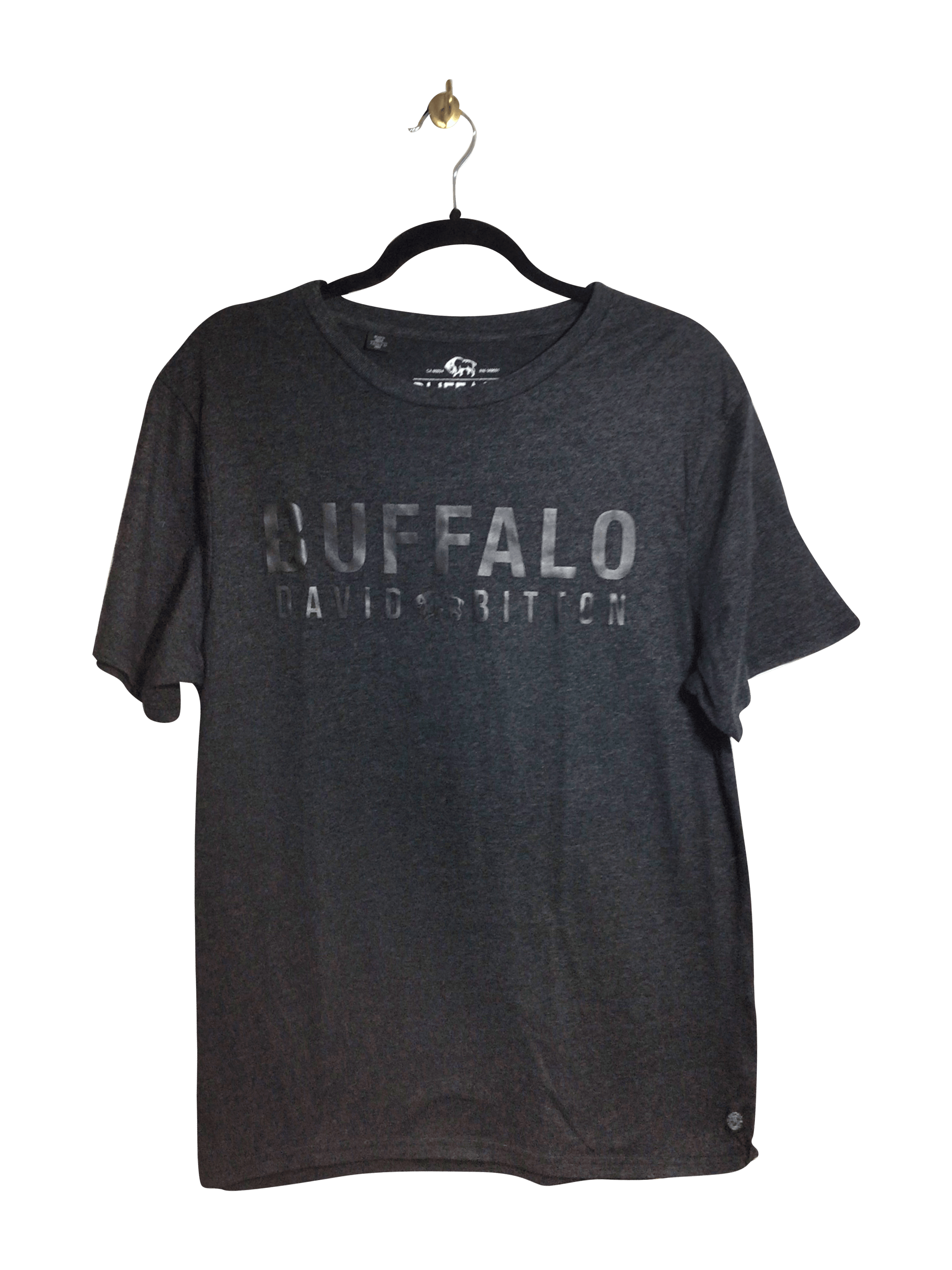 BUFFALO BY DAVID BITTON Men's Gray Regular Fit T-Shirts - Size L