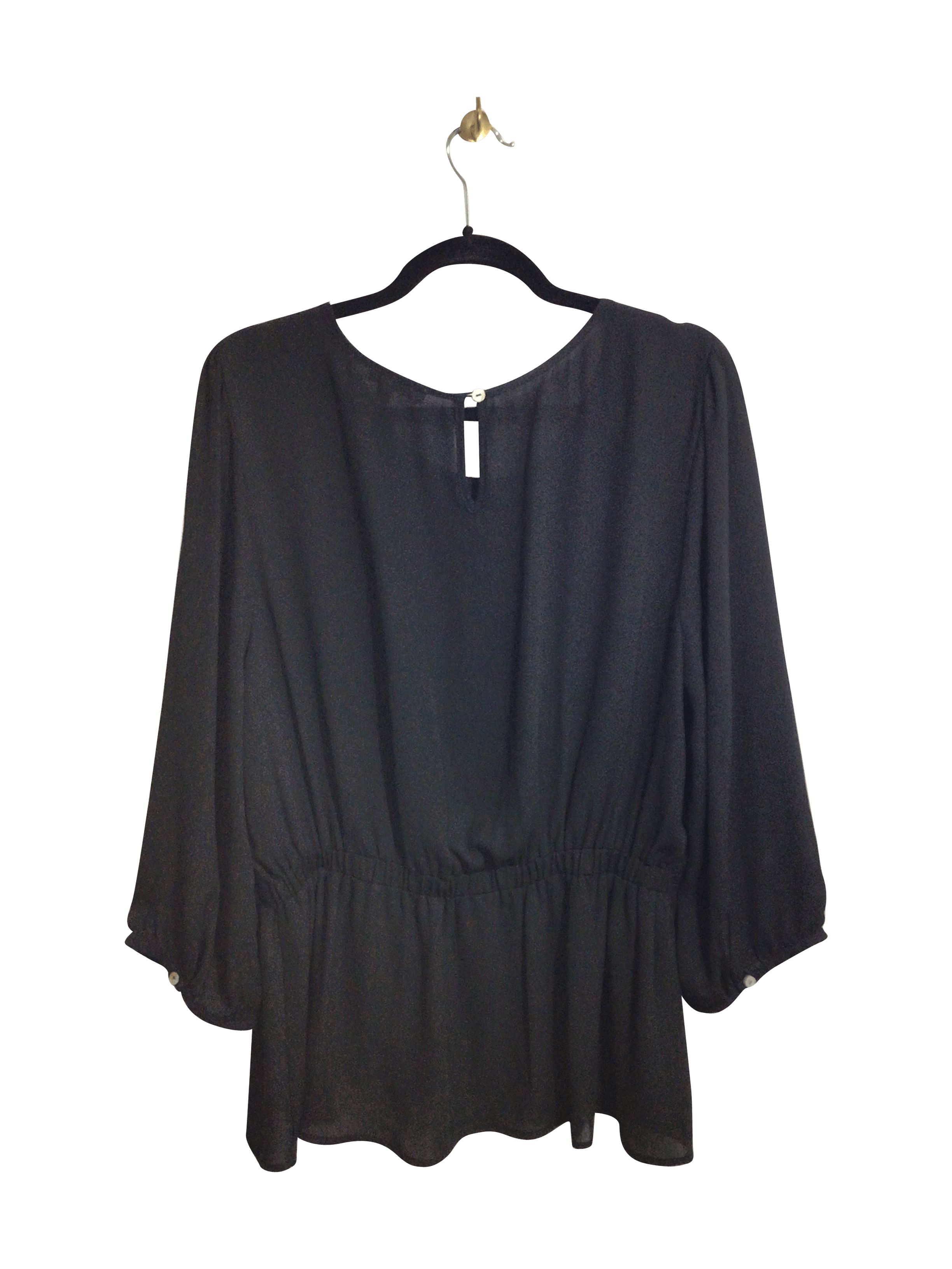 DANIEL RAINN Stylish Women's Black Regular-Fit Blouse - Size XL