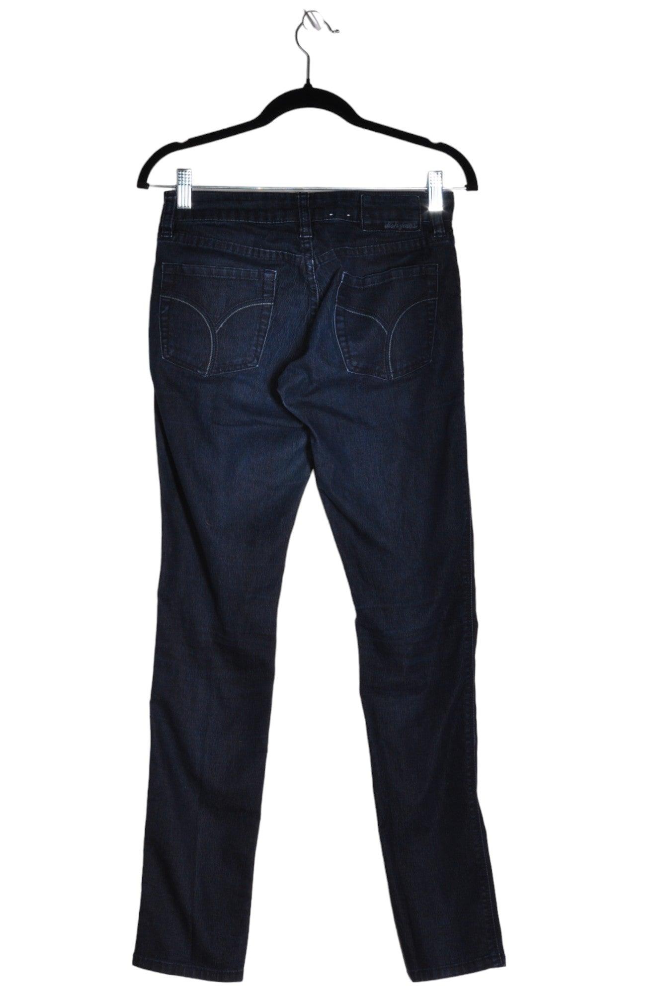 DISH JEANS Stylish Women's Blue Straight-Legged Regular Fit Jeans - Size 26x32