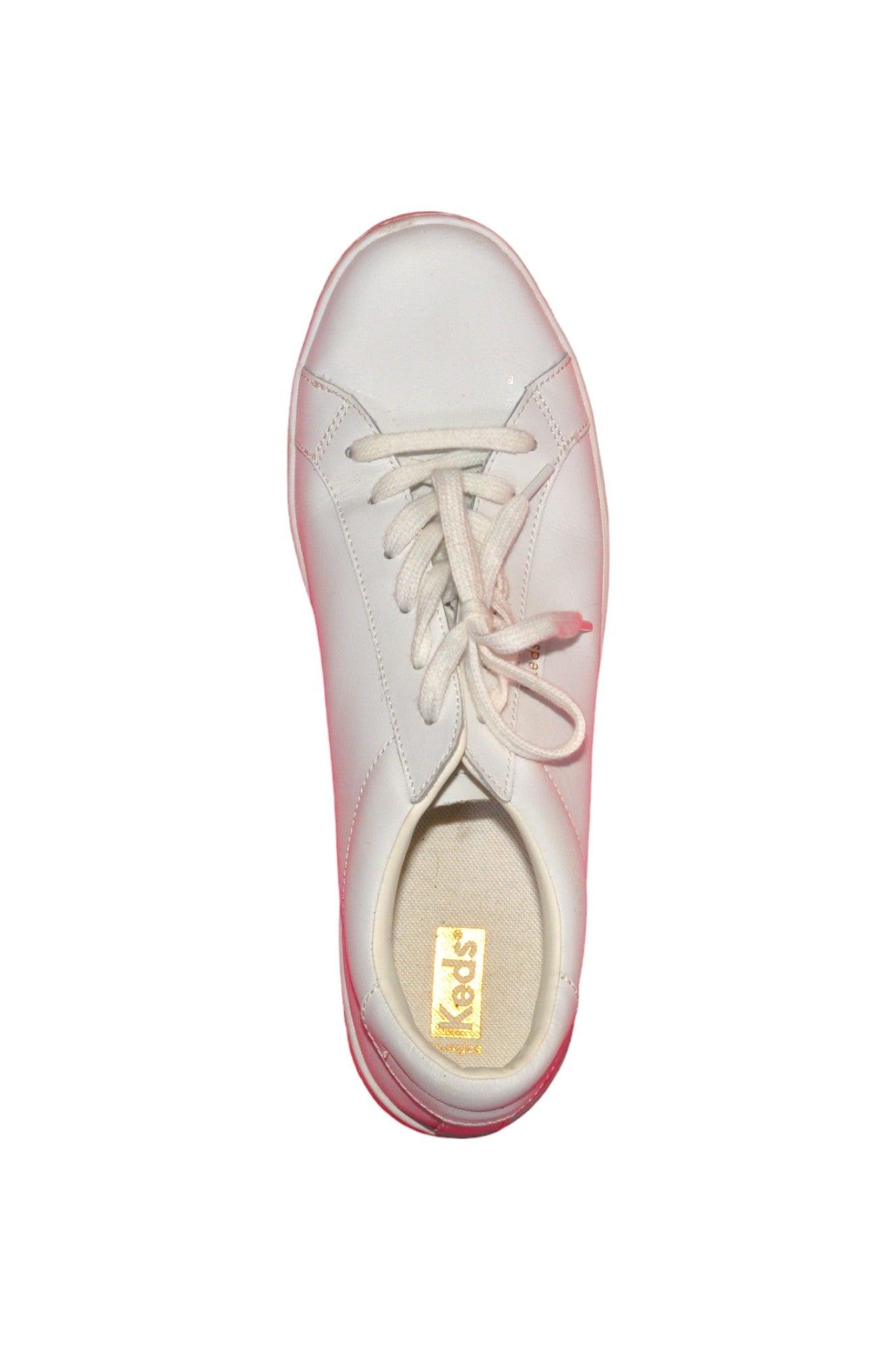 KEDS Stylish Women's White Flat Shoes with Regular Fit - Size 11