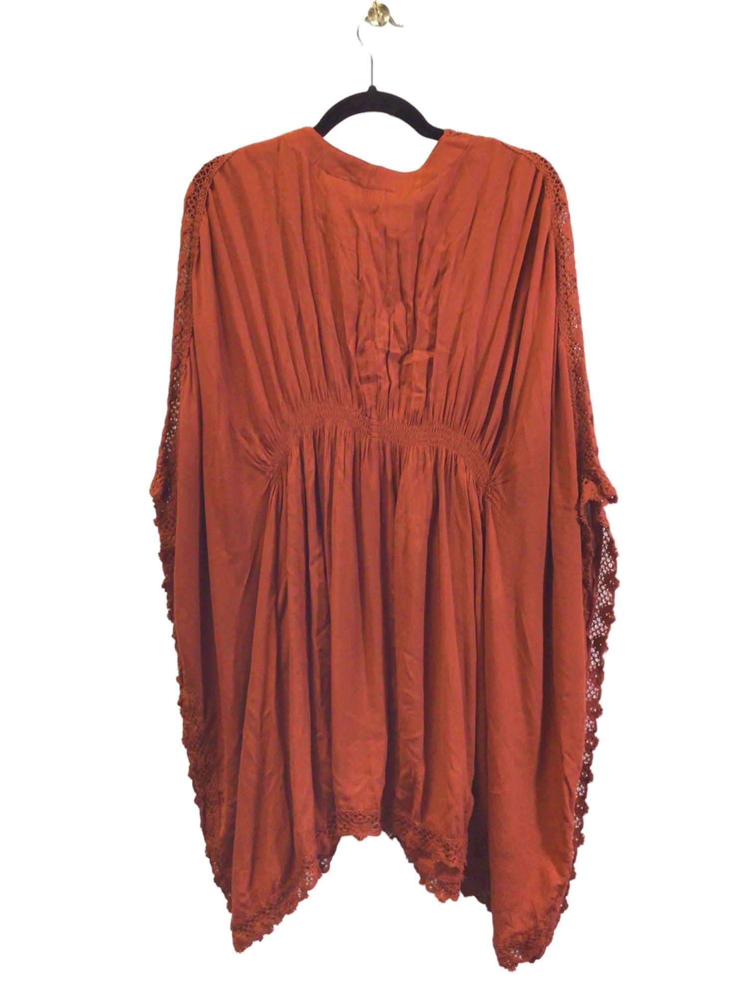 Stylish KOY RESORT Women's Orange Regular-Fit Blouse - Size L
