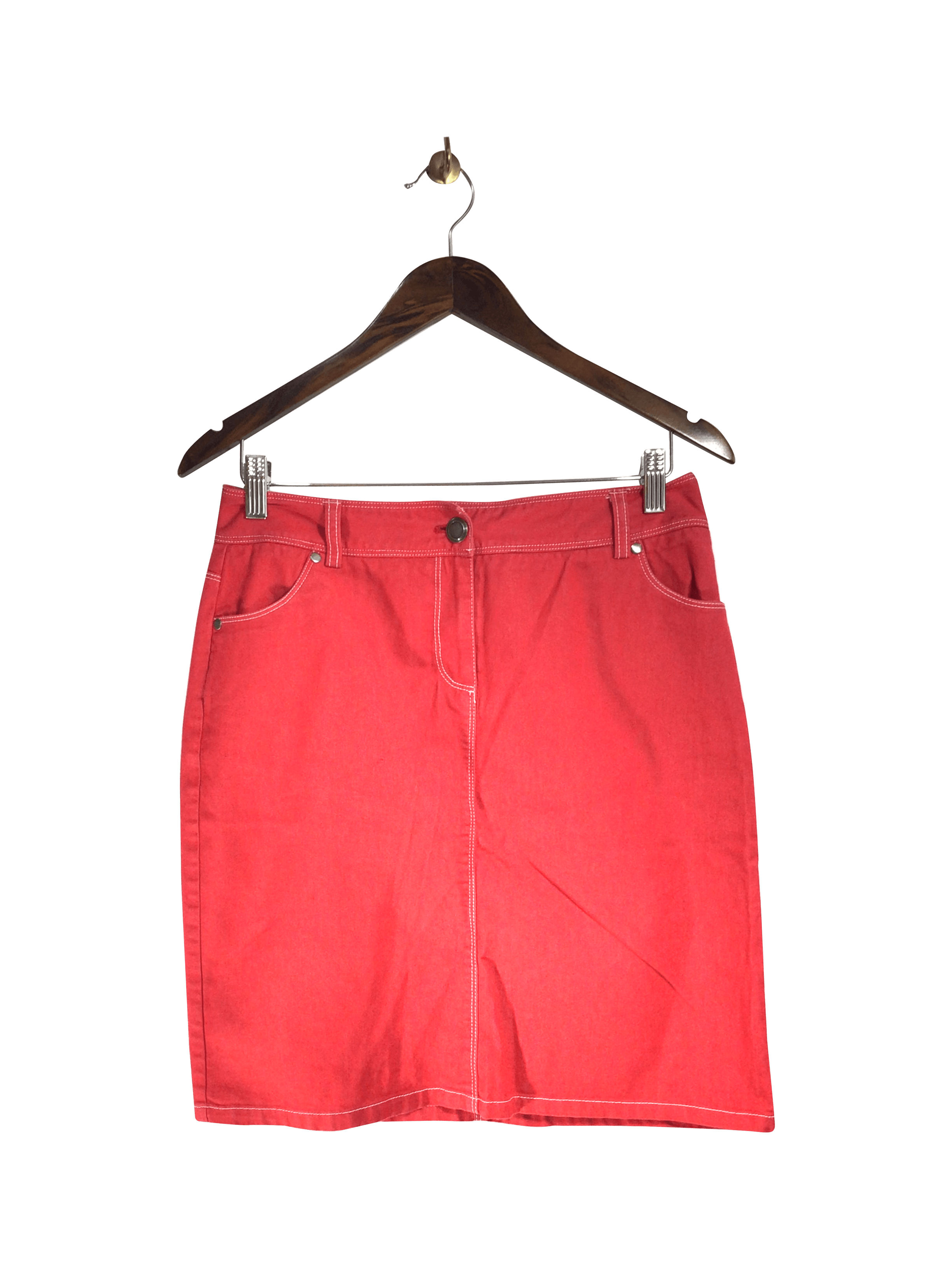 NEW YORK CLOTHING CO. Stylish Women's Pink Casual Skirts - Regular Fit, Size 6