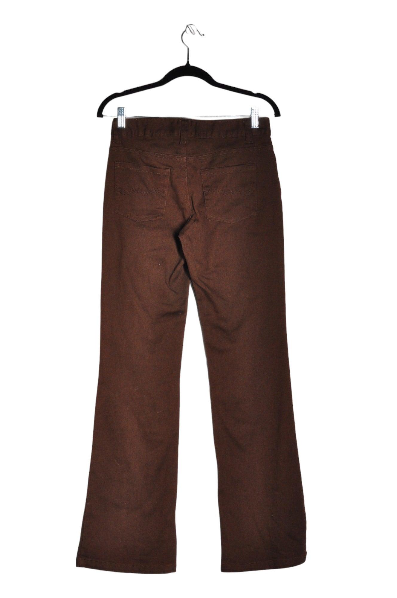 NEVADA Stylish Women's Straight-Legged Regular Fit Brown Jeans - Size 2