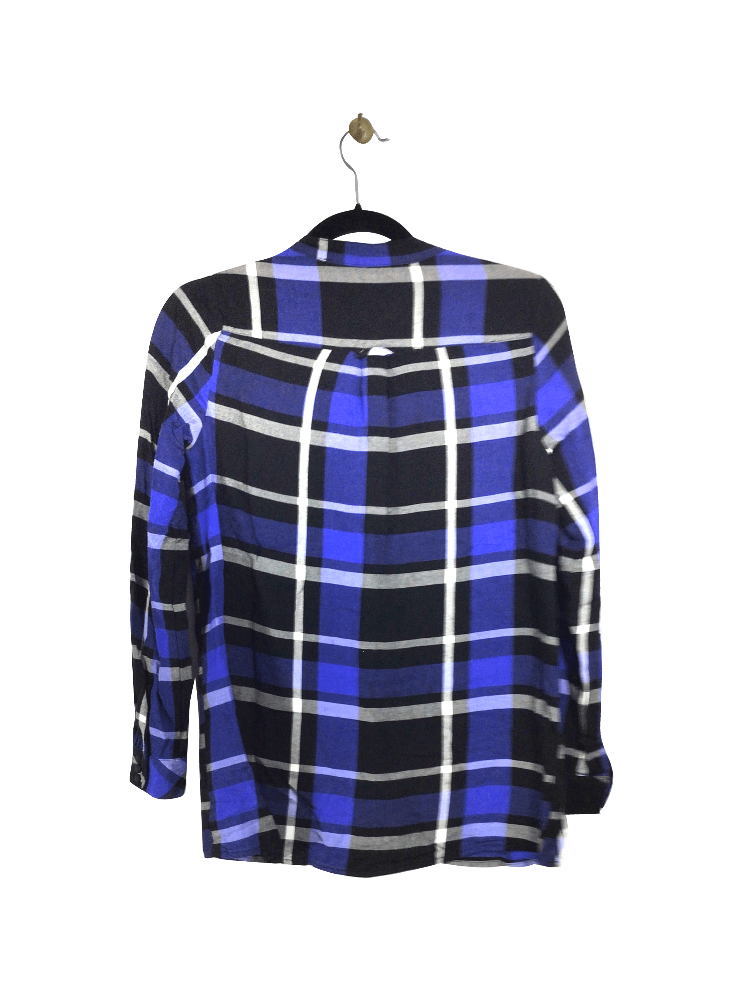 Stylish KENSIE Blue Regular Fit Button-down Top - XS