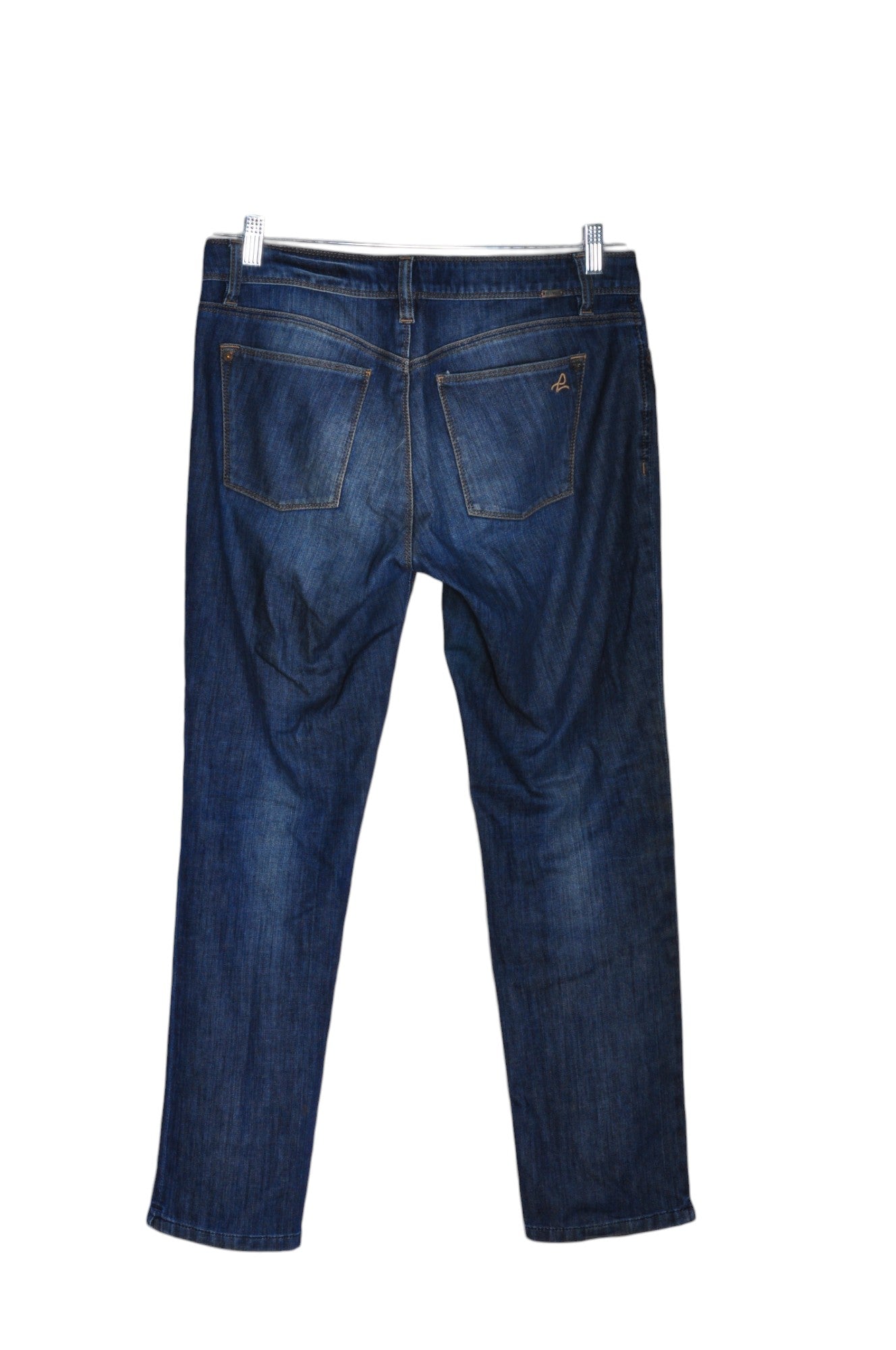 DL1961 Women's Stylish Blue Regular Fit Straight-Legged Jeans - Size 31