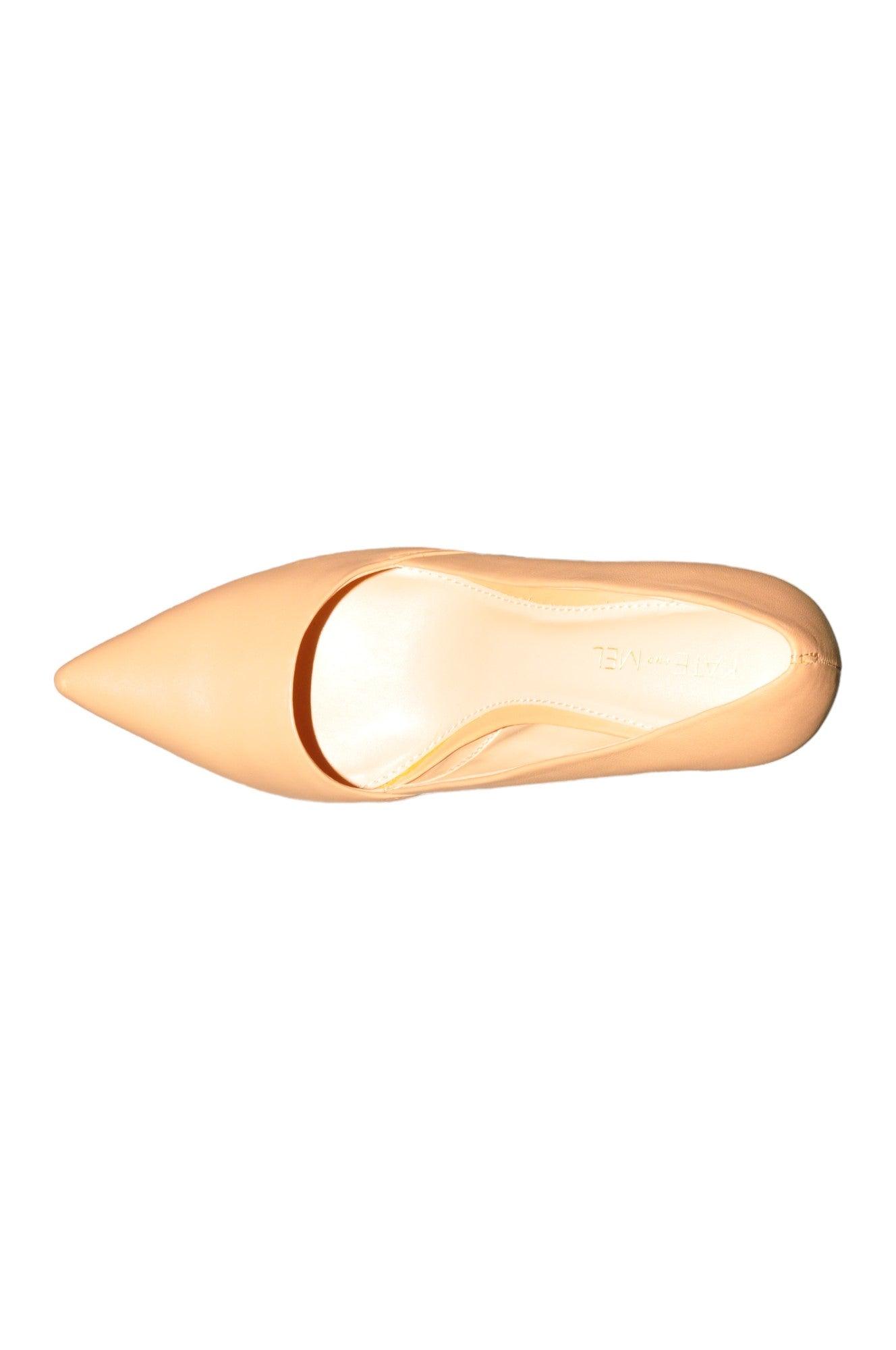 Stylish KATE AND MEL Women's Regular Fit Beige Heels - Size 6.5