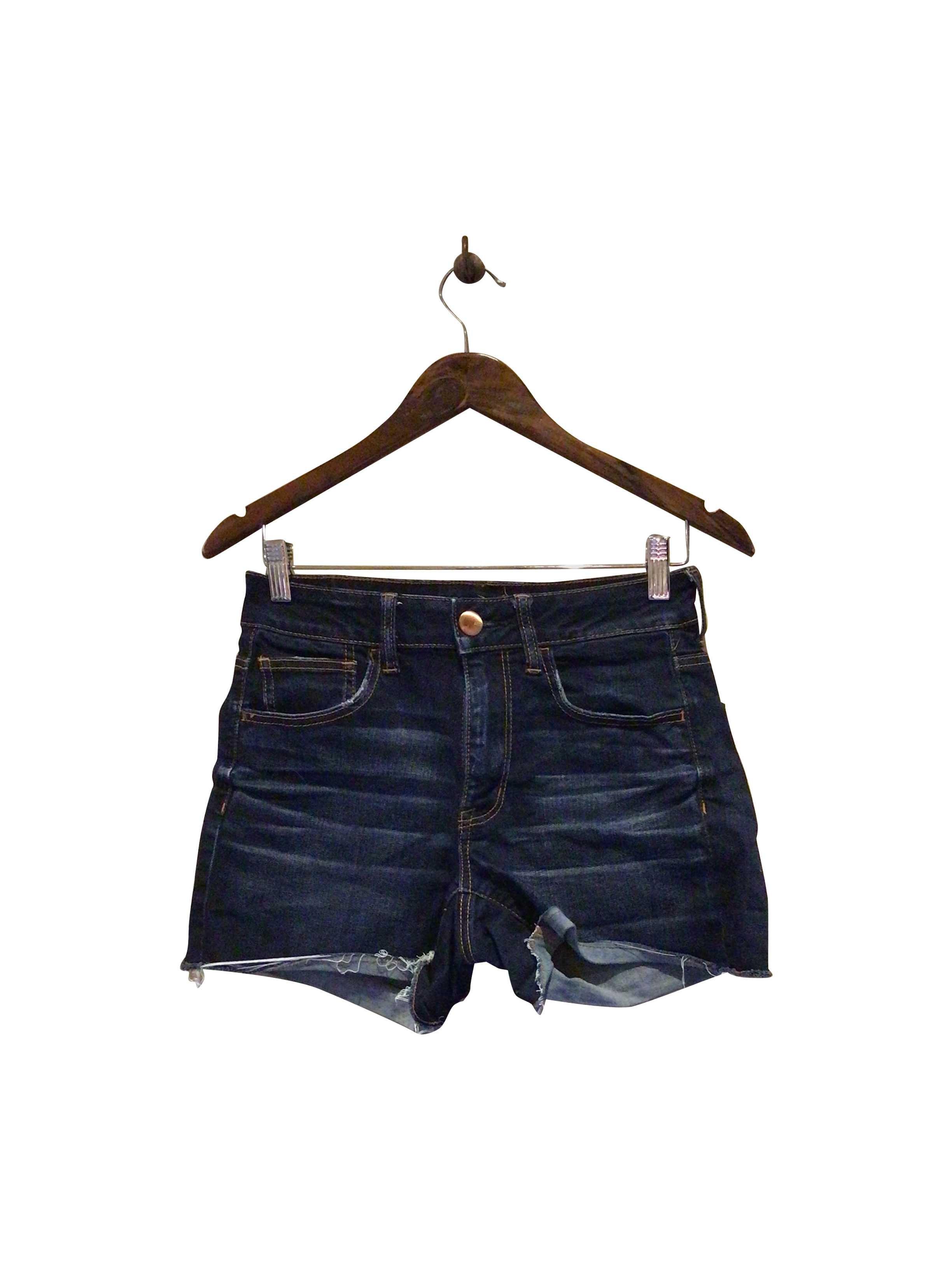 Stylish AMERICAN EAGLE Regular Fit Blue Jean Shorts - Size 6