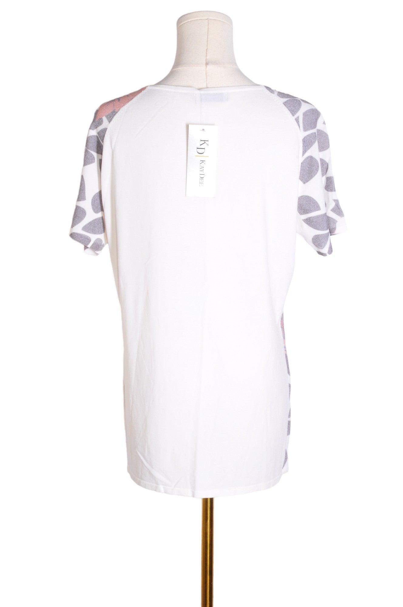 Stylish KAYDEE White Regular-Fit Women's Blouse - Size L