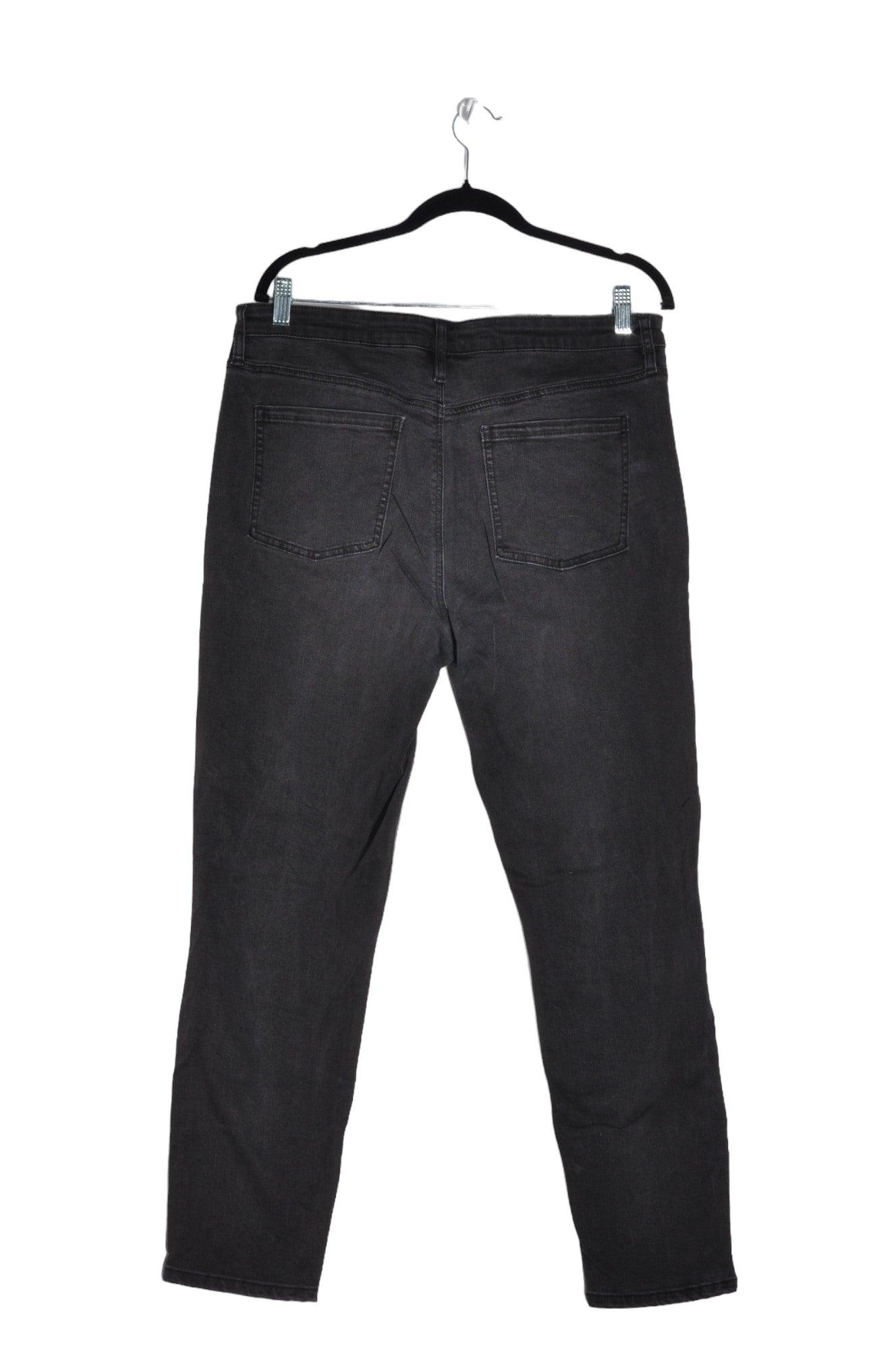 BUFFALO BY DAVID BITTON Stylish Women's Black Straight-Legged Regular Fit Jeans - Size 12
