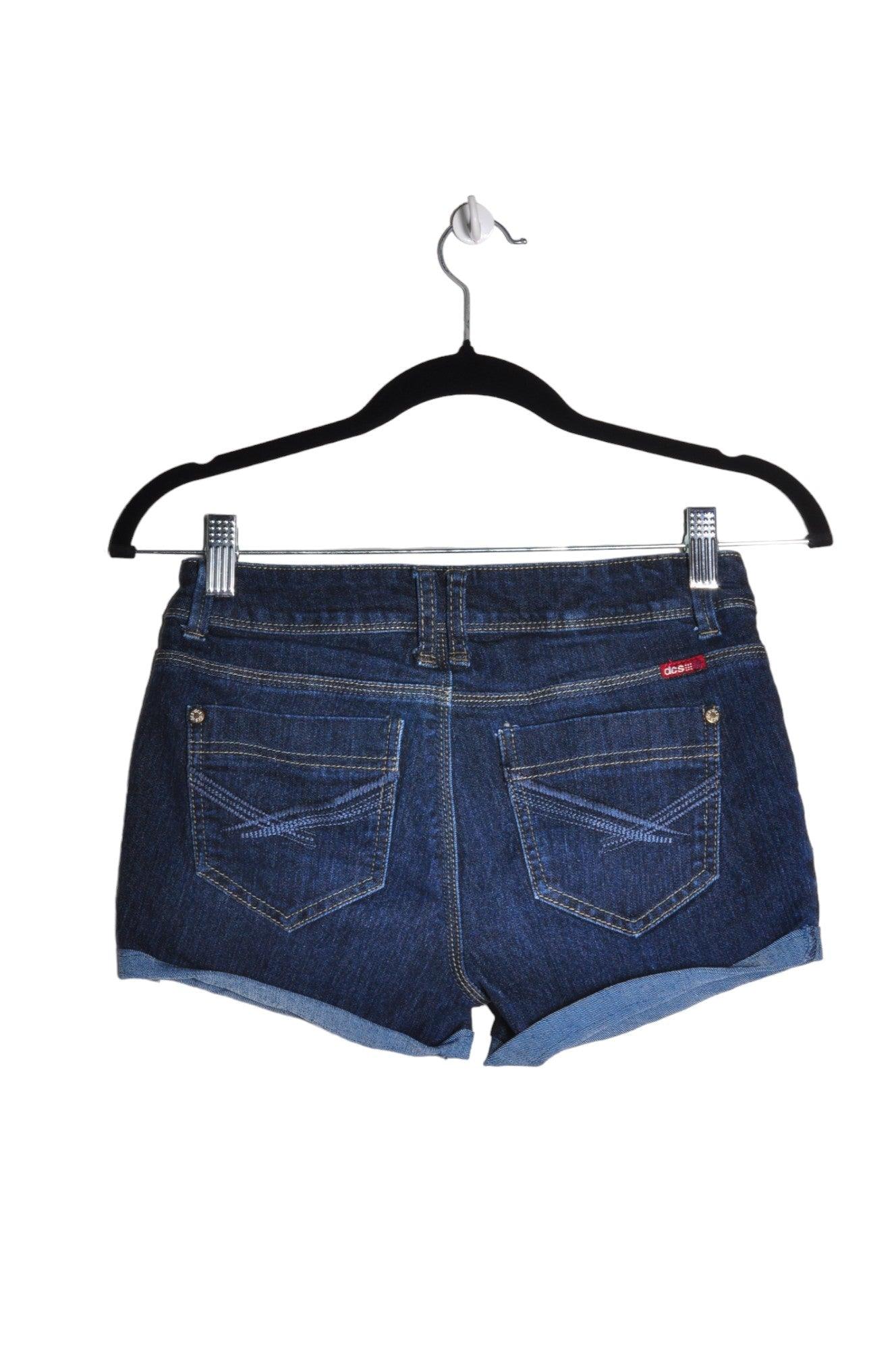 Stylish DCS JEANS Women's Blue Denim Shorts with Regular Fit - Size 27