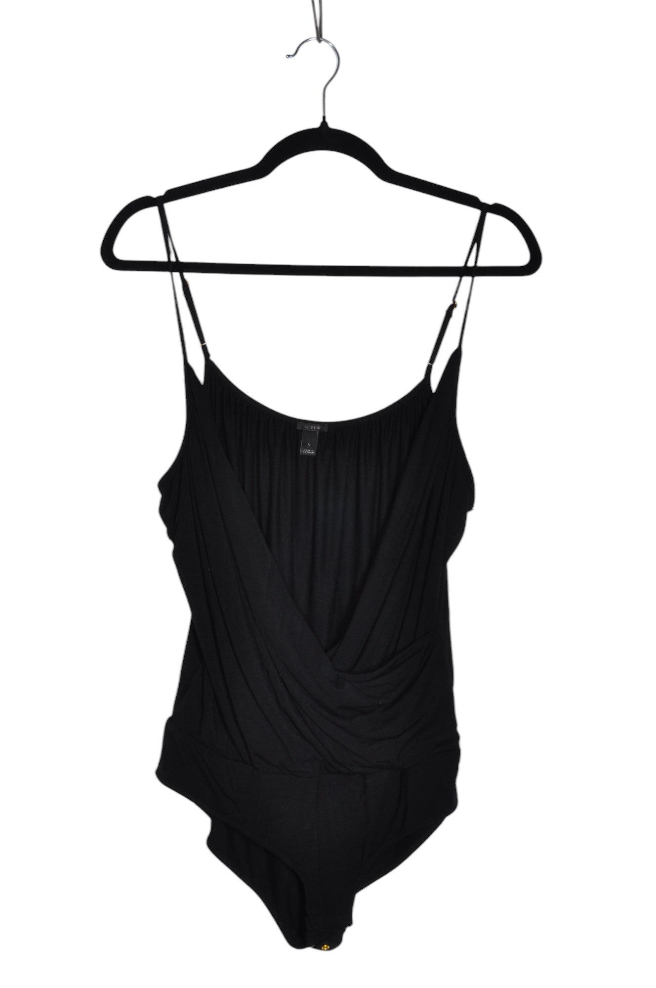J. CREW Stylish Women's Black Regular-Fit Bodysuit - Size L