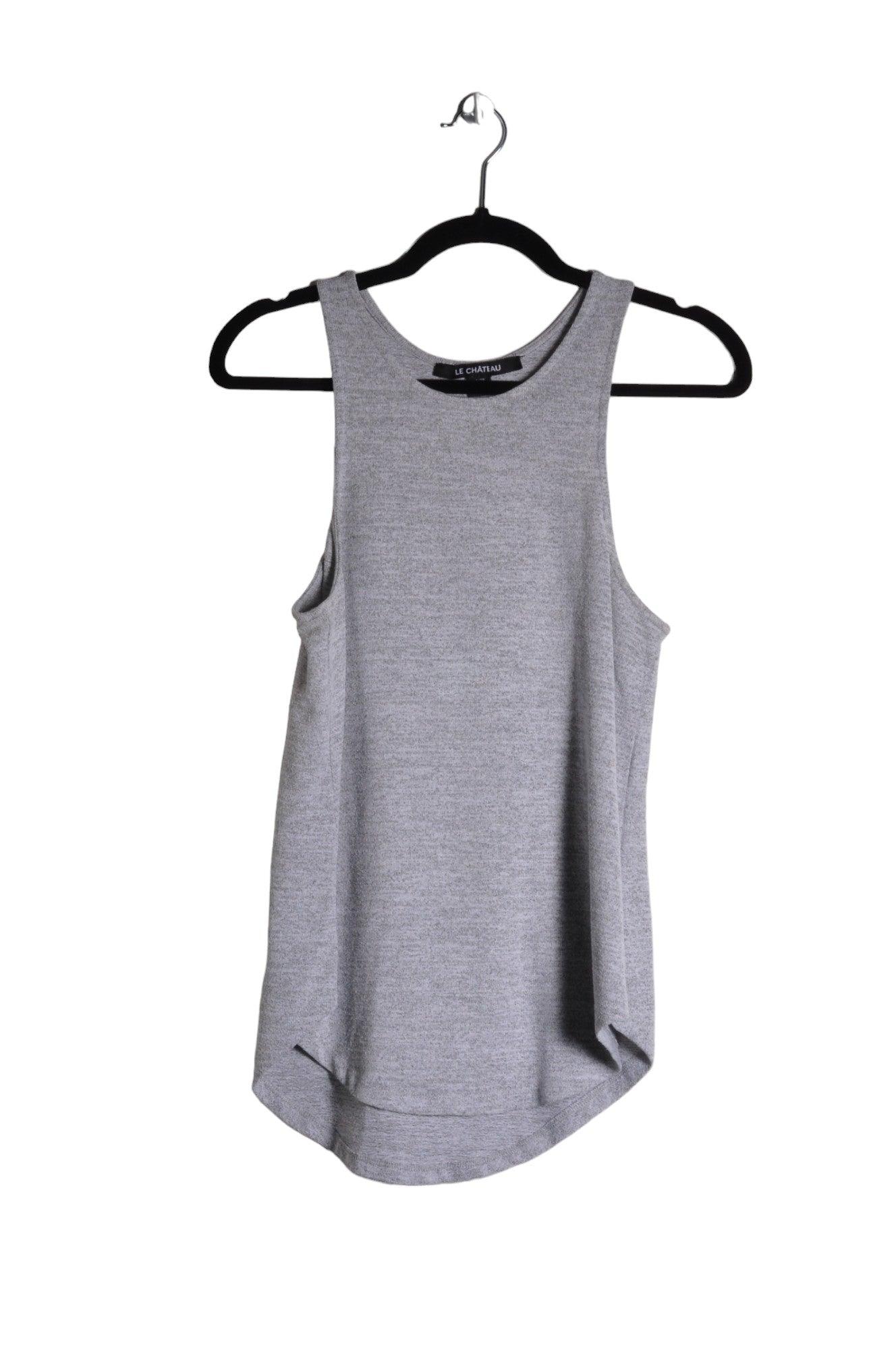 CHATEAU Stylish Women's Gray Regular-Fit Tank Tops - Size XS