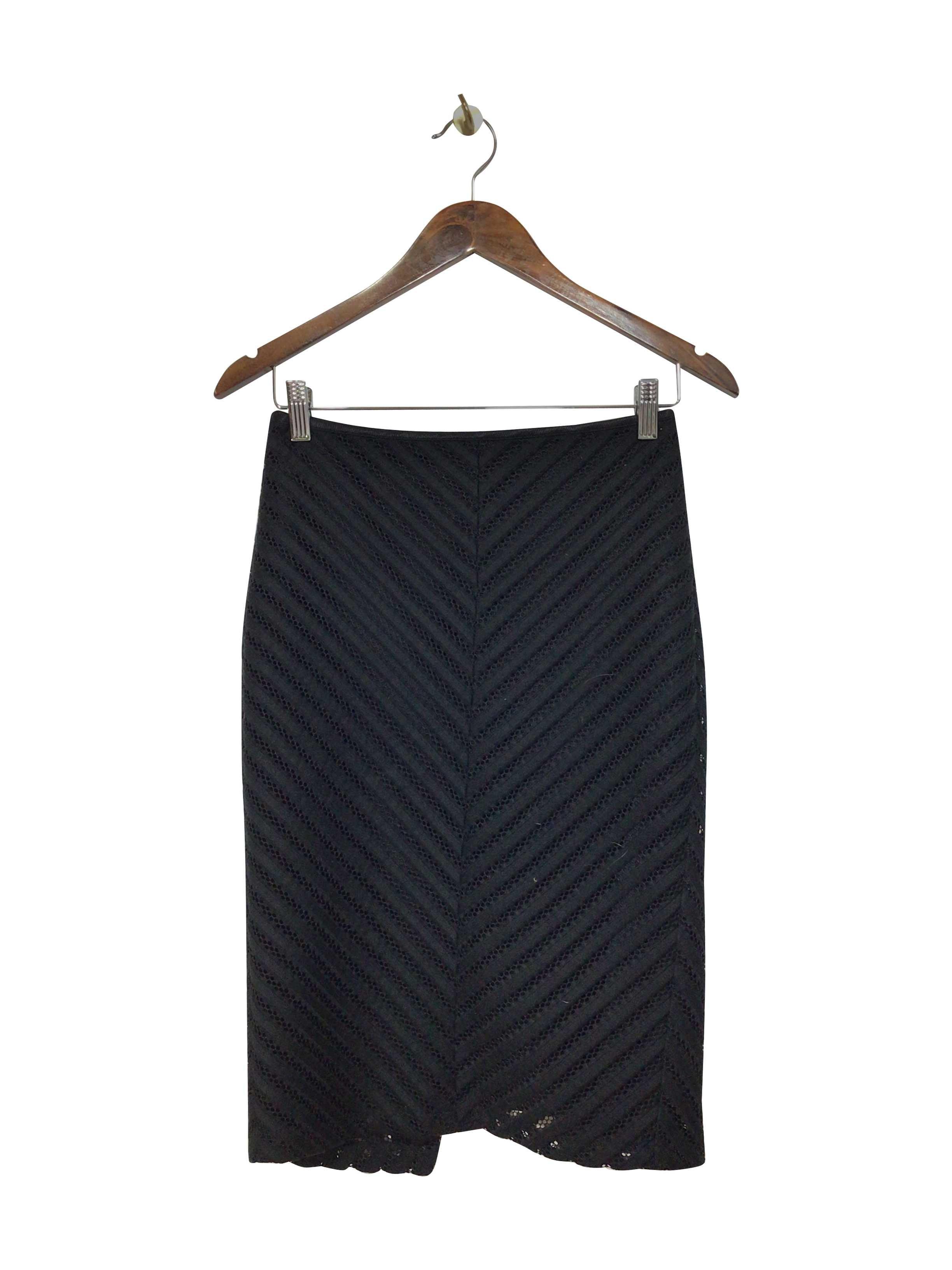 RW&CO Stylish Regular Fit Second-Hand Black Skirt - Size 4