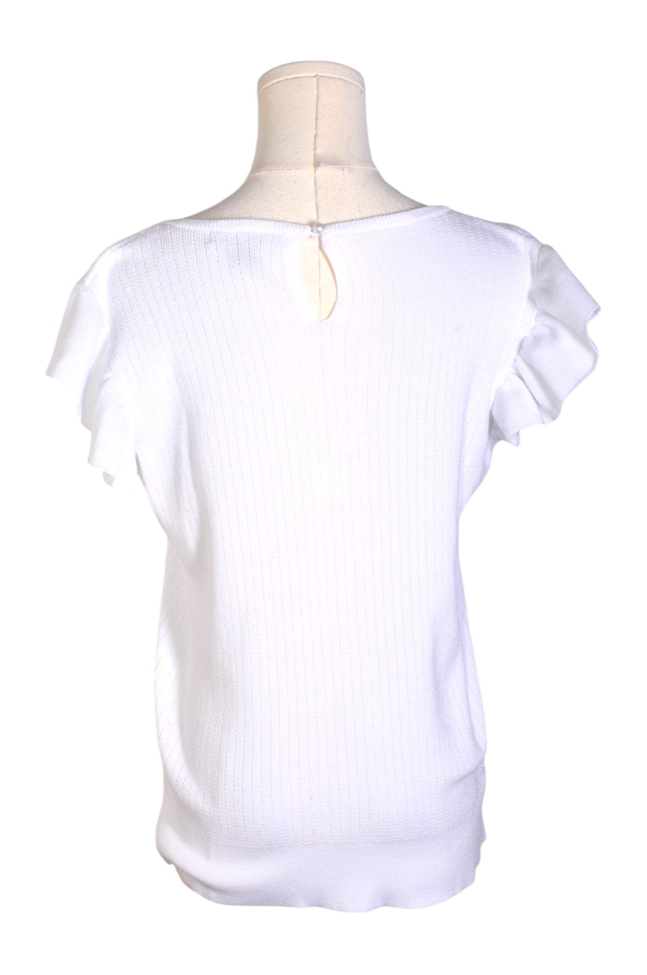 Stylish CABLE & GAUGE Women's White Regular Fit Blouse - Size L