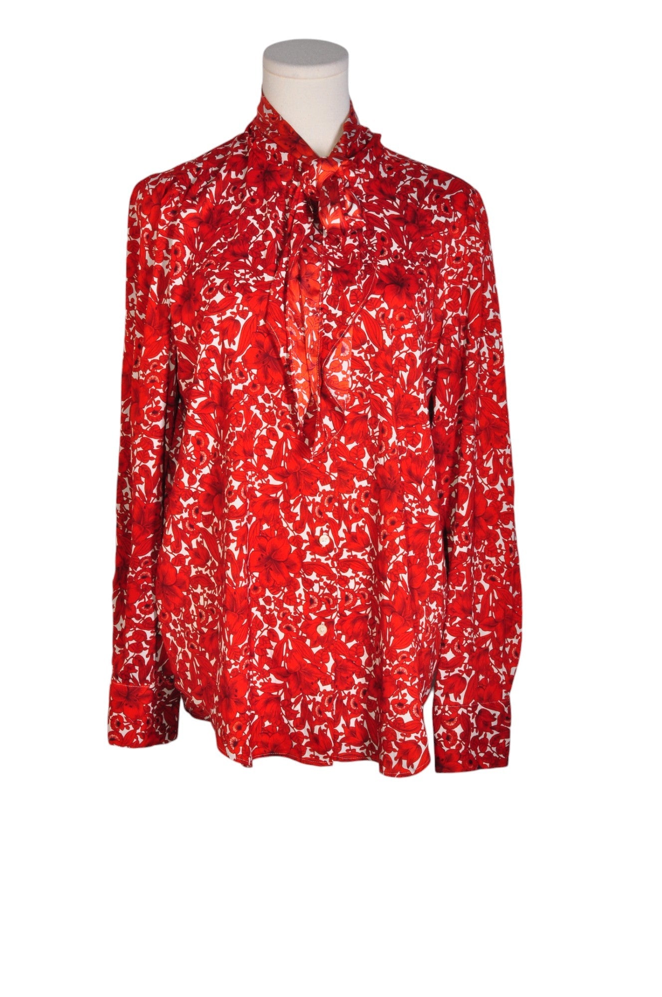 ANN TAYLOR Stylish Women's Red Regular Fit Blouse - Size M